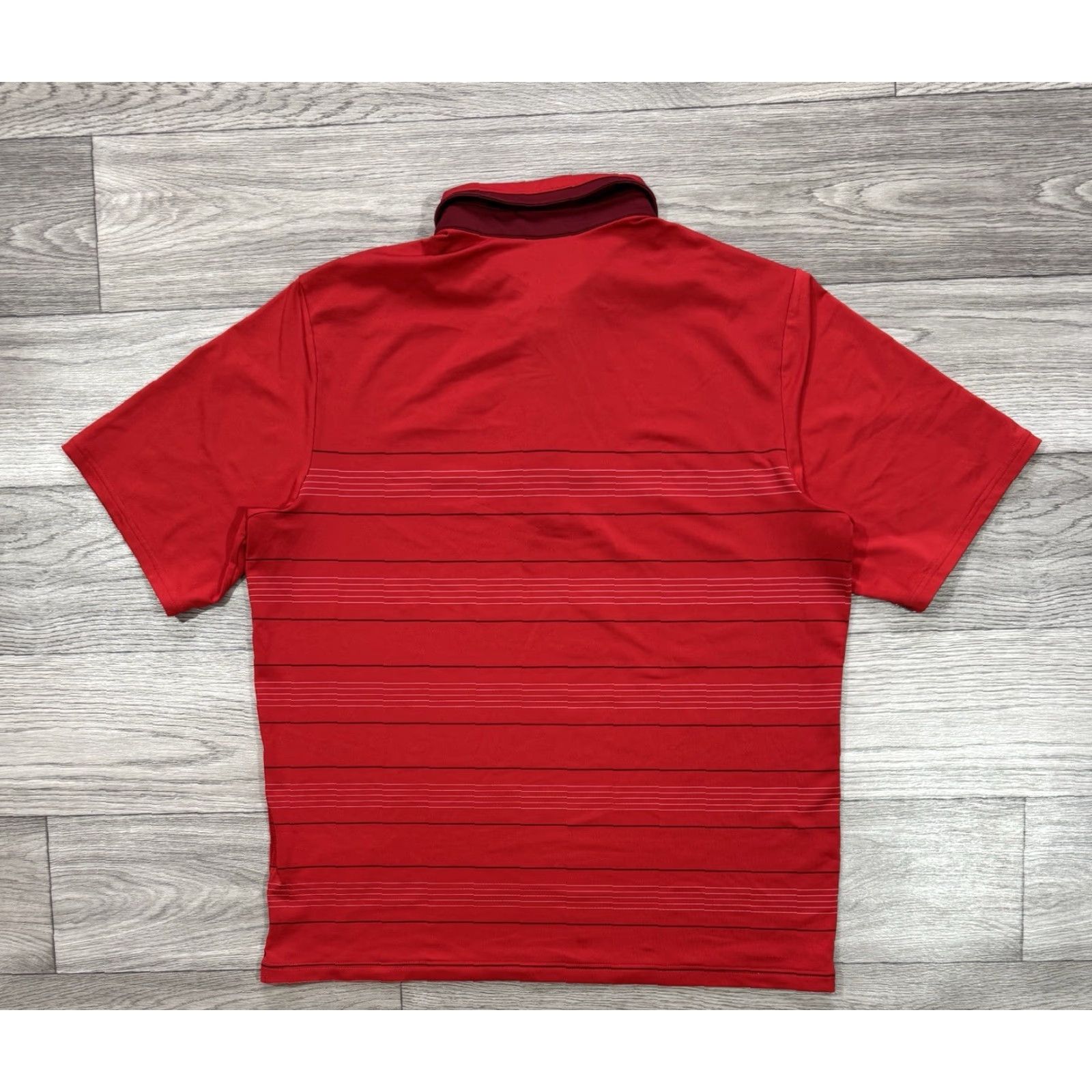 Nike Roger Federer RF 2011 French Open Red Polo Shirt XL Nike 405991-611 Men Shirt Red 2010s Mens Size US XL / EU 56 / 4 - 2 Thumbnail
