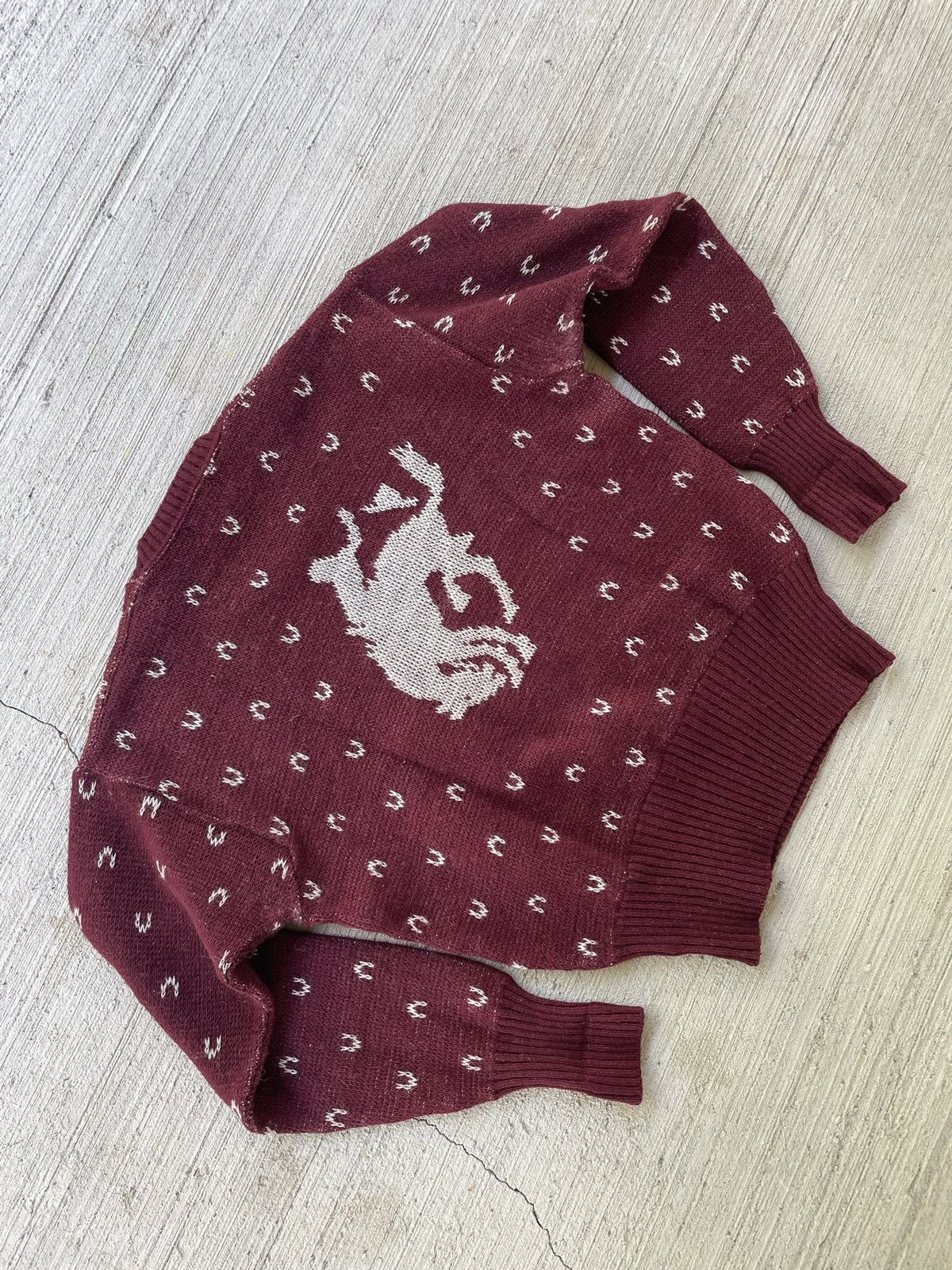 Vintage RARE Vintage 1930s Jantzen Rodeo Cowboy Sweater Size US S / EU 44-46 / 1 - 11 Thumbnail