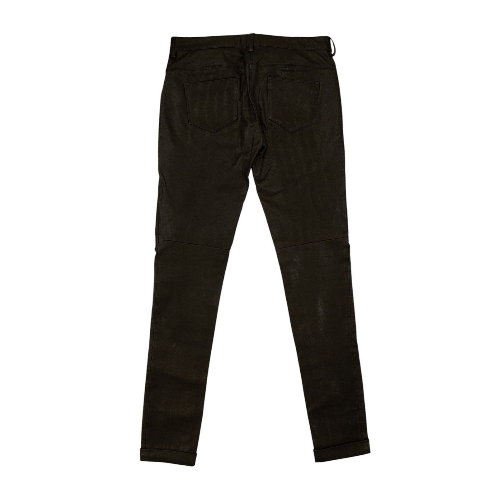 Prada F/W 2011 Leather Slim Trousers Size 28" / US 6 / IT 42 - 2 Thumbnail