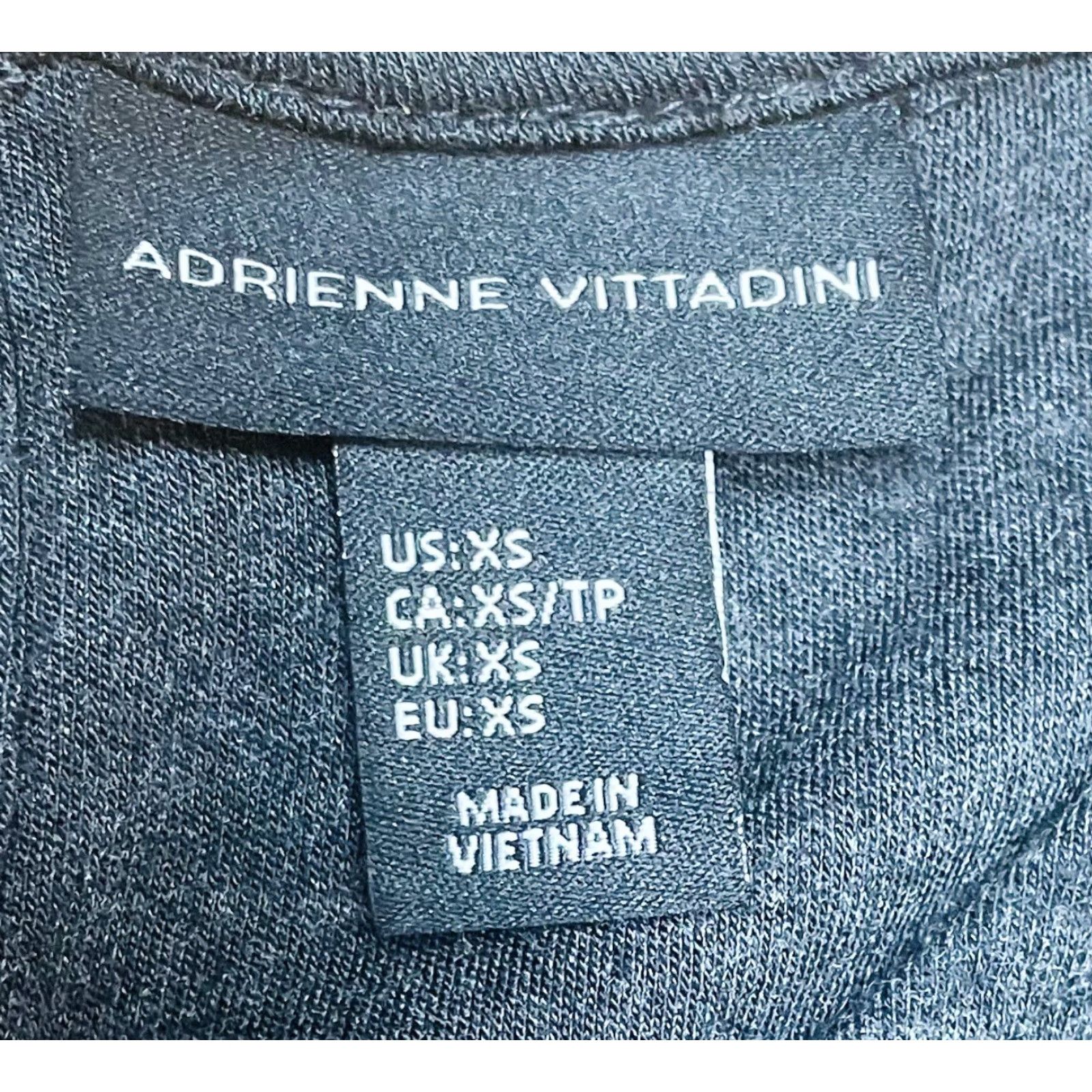 Vintage Adrienne Vittadini Dress Dark Gray 1/2 Sleeve Pullover Women’s XS Regular Short Sleeve Sheath Knit Rayon Polyester Wrinkle Resistant Size M / US 6-8 / IT 42-44 - 5 Thumbnail
