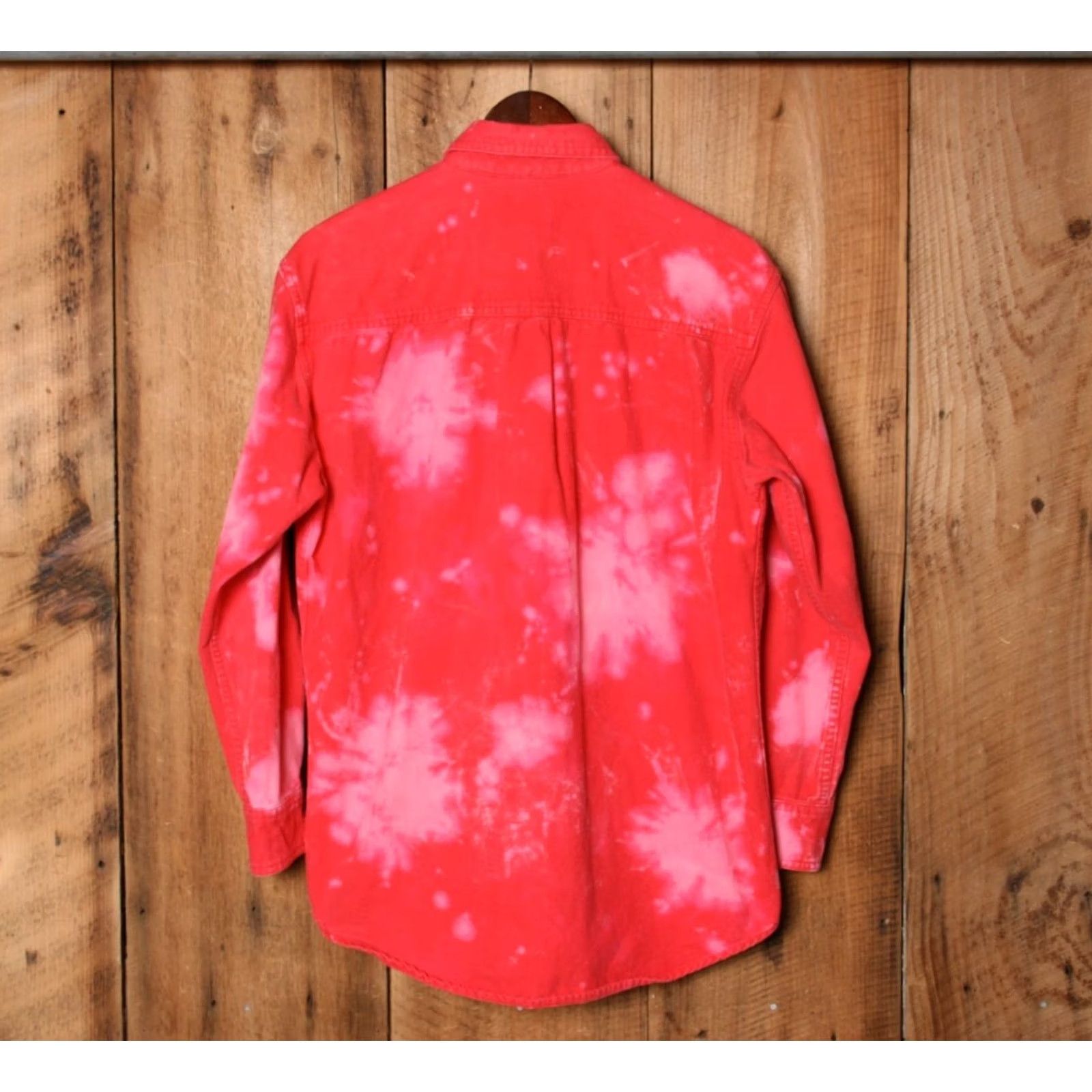 Pinko VINTAGE Gander Mountain Shirt Chamois Tie-Dye Button-Up Sz. S Pink, Long Sleeve, Cotton, Men, Gander Mountain Guide Series, 90s Size US S / EU 44-46 / 1 - 5 Thumbnail