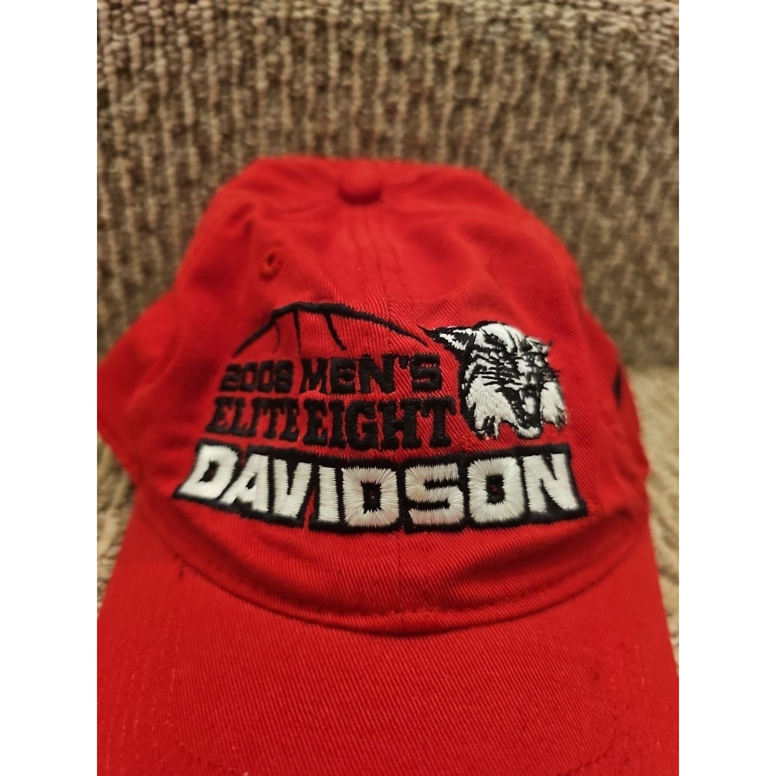 Nike Nike Davidson College Wildcats 2008 Elite Eight Baseball Hat Size ONE SIZE - 3 Thumbnail