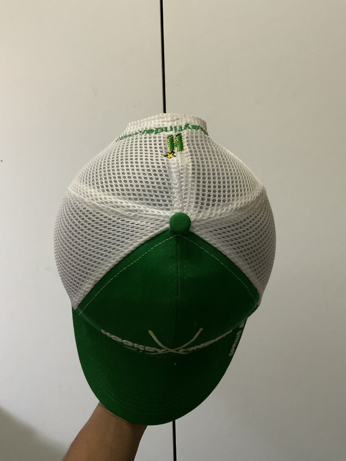 Japanese Brand Hockey Finder Green Trucker Hat Cap Size ONE SIZE - 6 Thumbnail