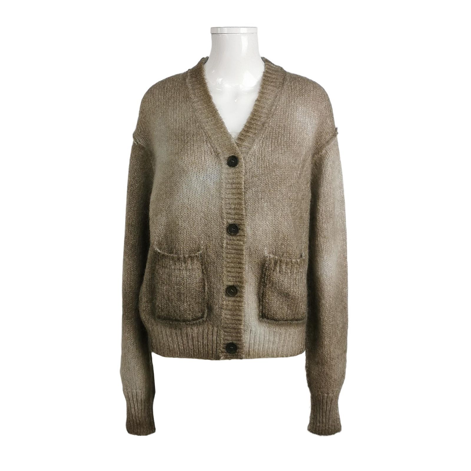 Acne Studios Acne Studios Mohair Blend V-Neck Cardigan Size M Size US M / EU 48-50 / 2 - 1 Thumbnail