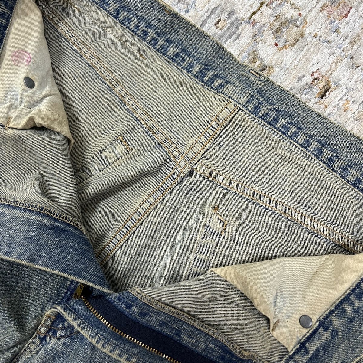 RRL Ralph Lauren × Vintage Vintage RRL Double RL Washed Denim Jeans USA Size US 34 / EU 50 - 11 Thumbnail