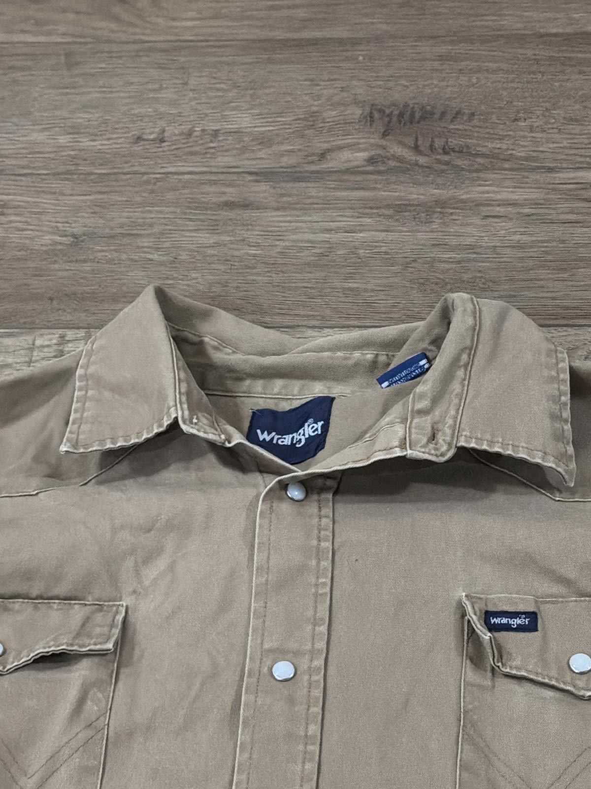 Wrangler Vintage Wrangler Western Brushpopper Cowboy Snap Shirt 90s Size US XXL / EU 58 / 5 - 2 Thumbnail