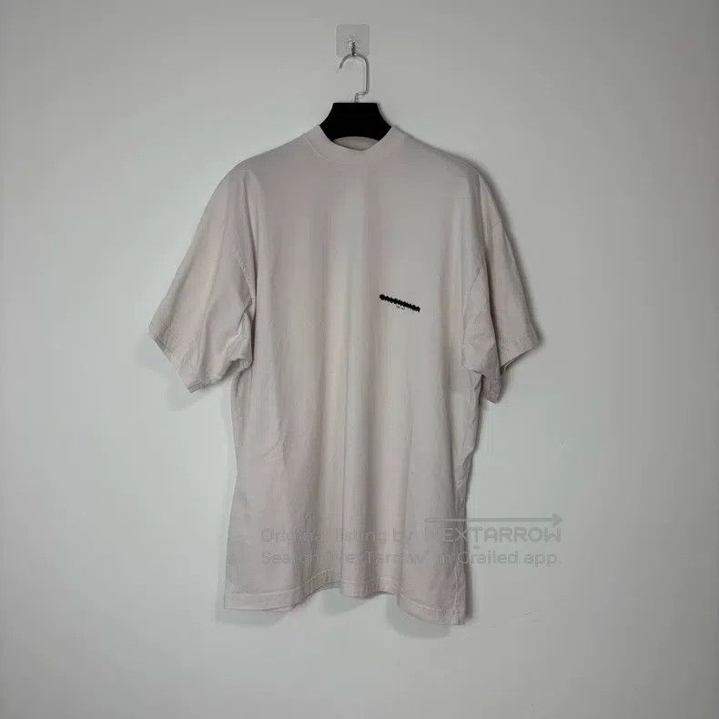 Balenciaga Balenciaga White Cover Tape Crossed Out Short Sleeve Size US M / EU 48-50 / 2 - 1 Thumbnail