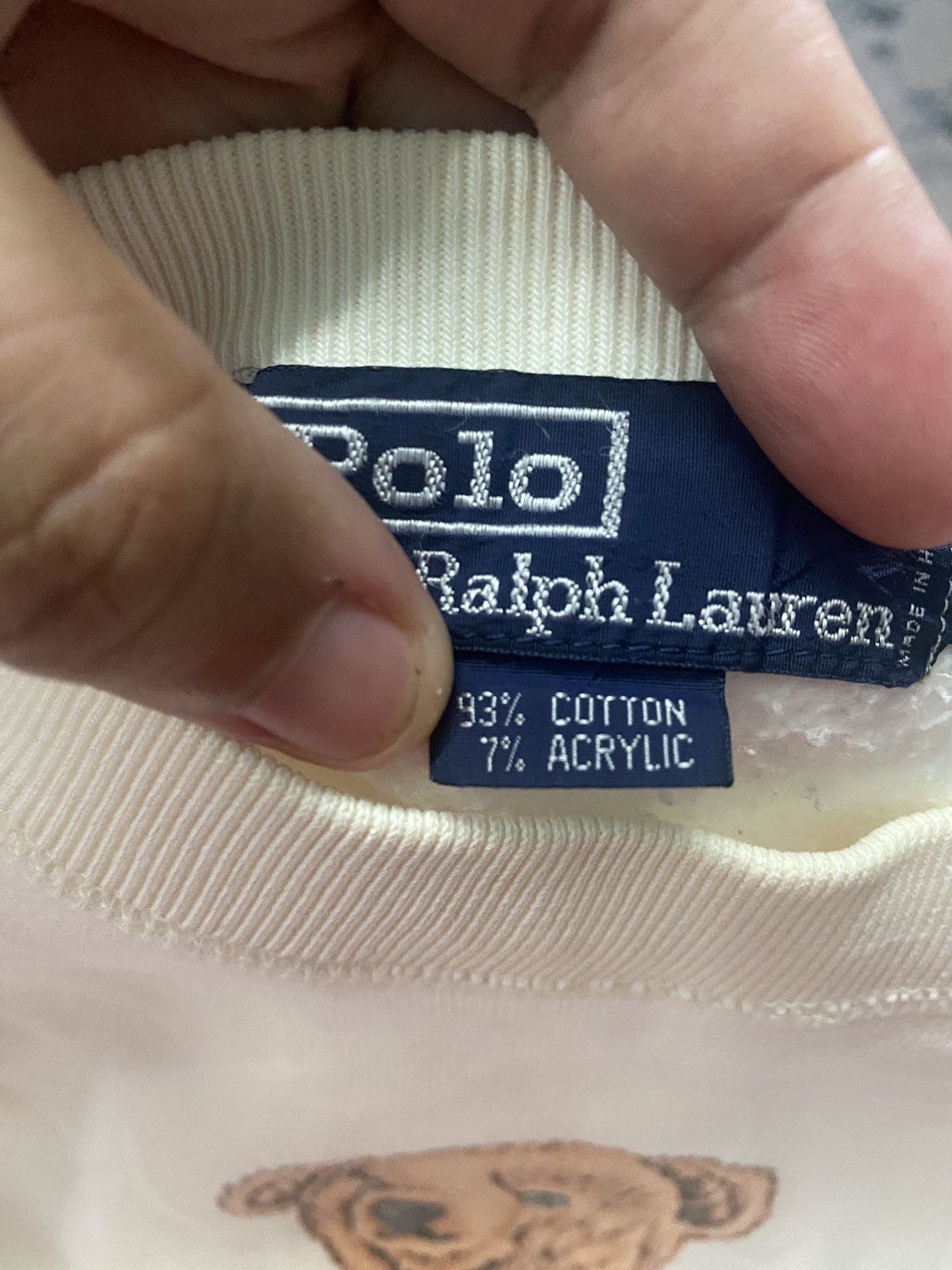 Designer × Polo Ralph Lauren × Vintage 💥RARE💥VINTAGE POLO RALPH LAUREN BEAR SWEATSHIRT🔥 Size US S / EU 44-46 / 1 - 13 Thumbnail