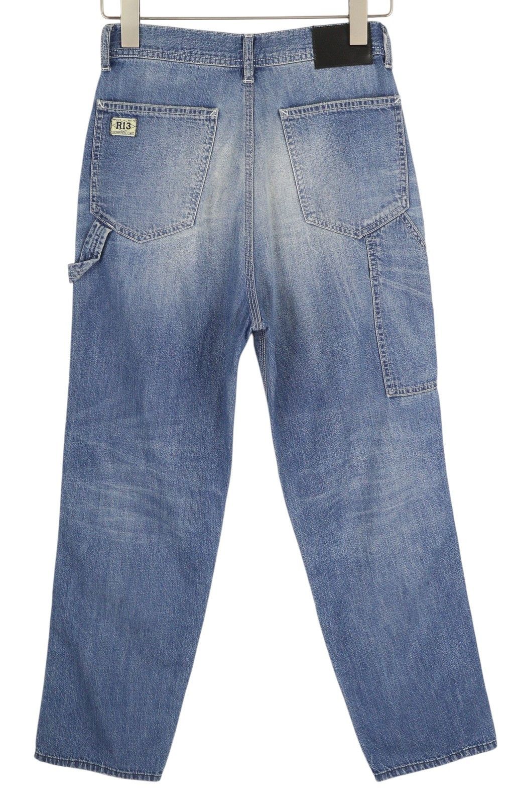 R13 SLIM WORK 27 Washed Colson Indigo High Waist 84460 Size 27" / US 4 / IT 40 - 2 Thumbnail