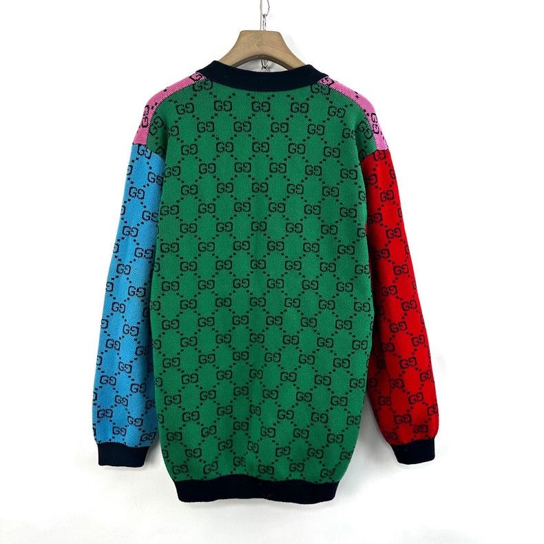 Gucci Gucci Full-print double G knitted sweater coat Size S / US 4 / IT 40 - 2 Thumbnail