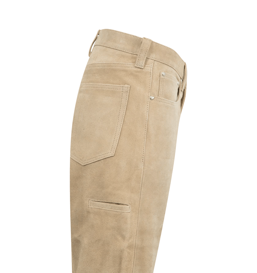 Human Made o1h1sh11225 Suede Leather Pants in Beige Size US 34 / EU 50 - 4 Thumbnail