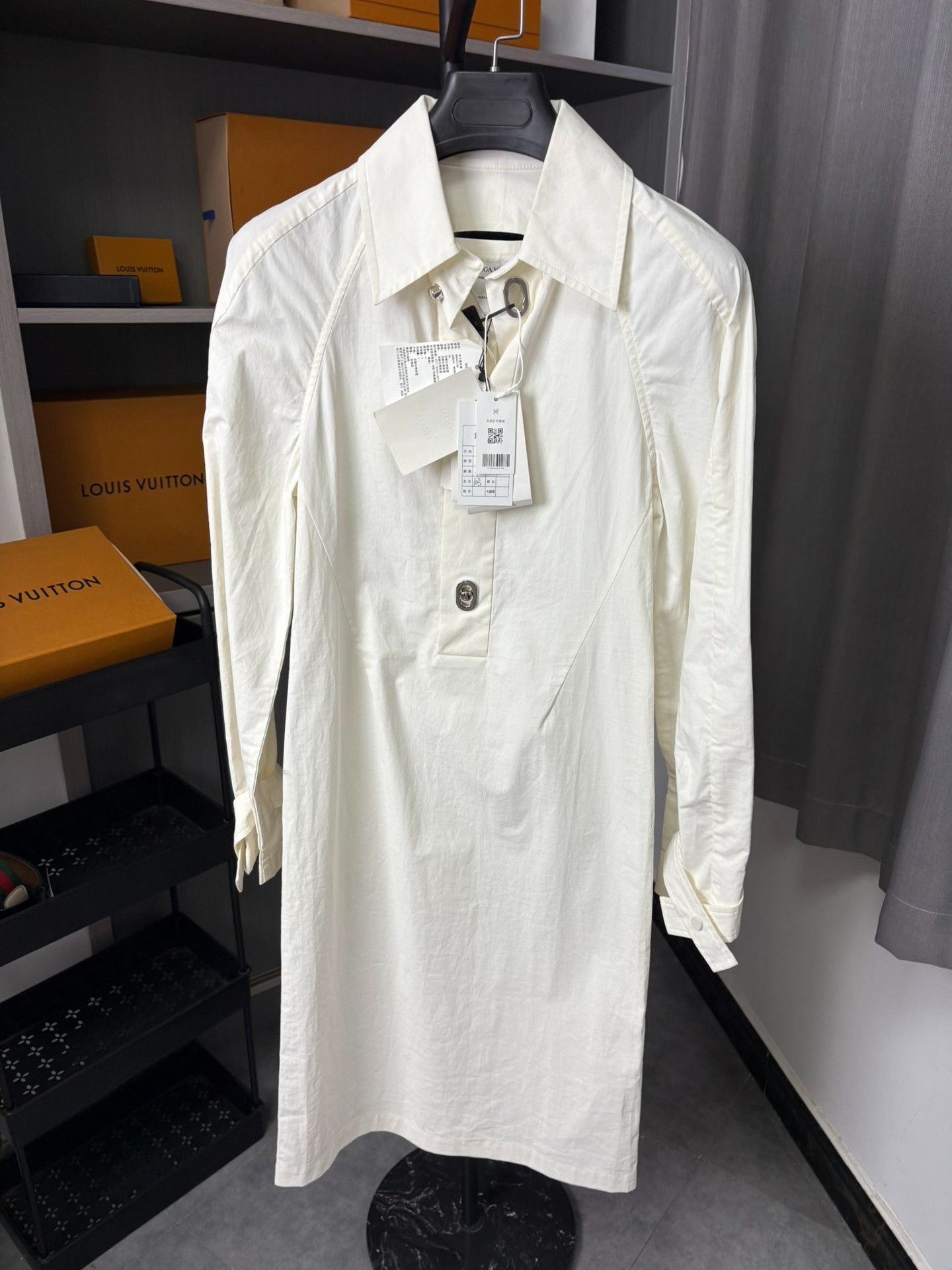 Bottega Veneta Bottega Veneta Long White Dress 36 Women Size S / US 4 / IT 40 - 1 Thumbnail