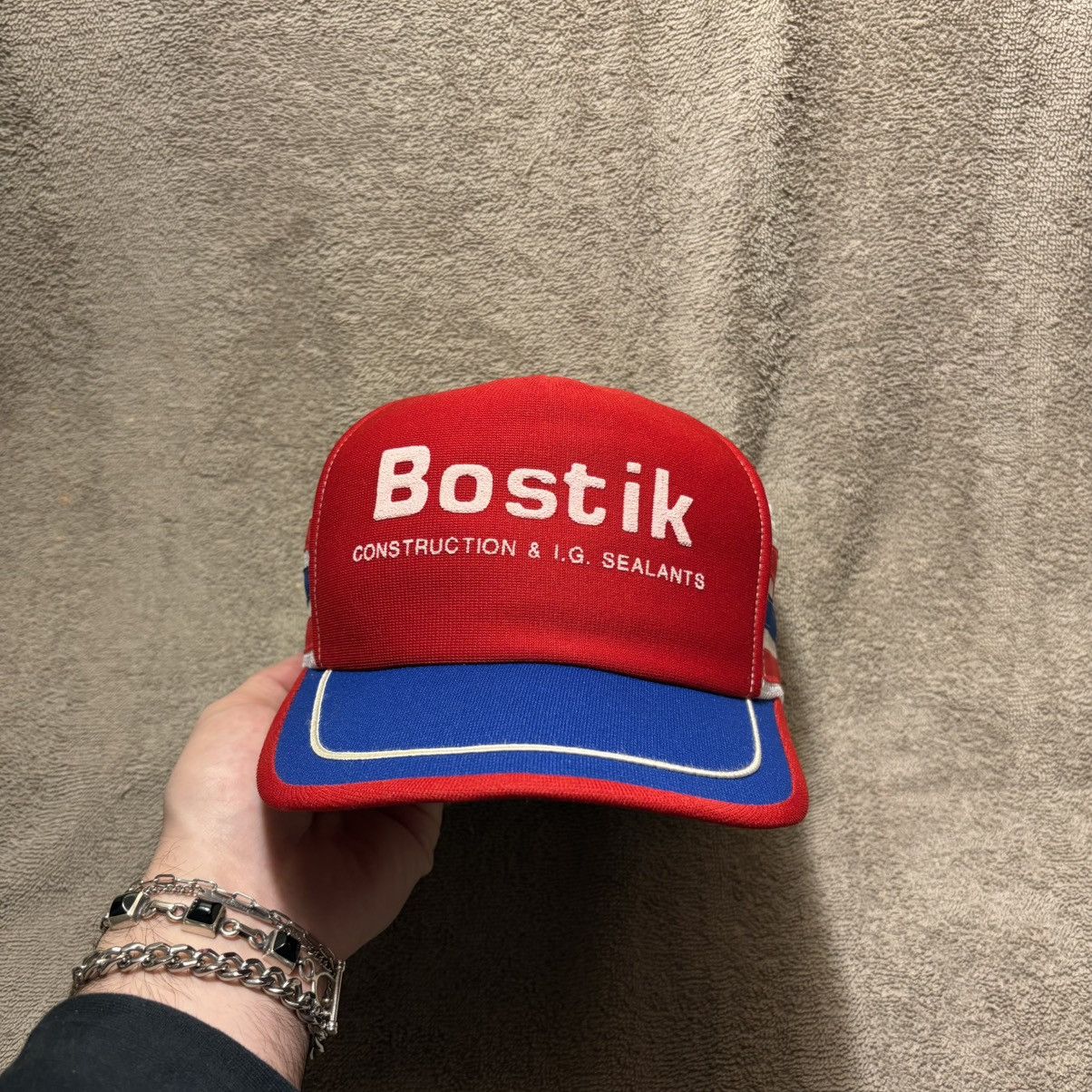Vintage Vintage K Brand 3 Stripe Mesh Trucker SnapBack Hat 70s USA Size ONE SIZE - 2 Thumbnail