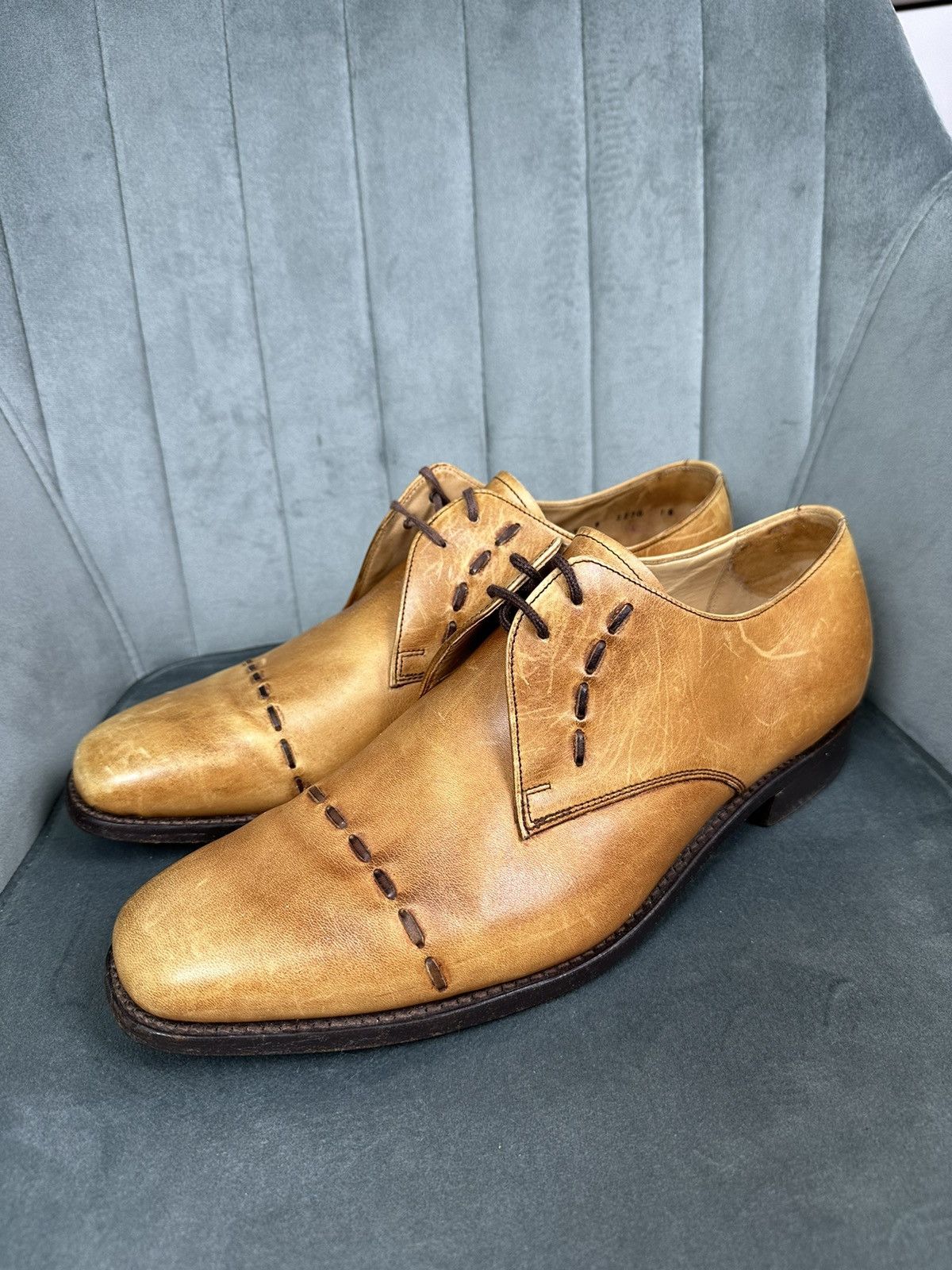 Barker × Handmade Barker London Leather Handmade Shoes Men’s 9 Size Size US 9 / EU 42 - 1 Thumbnail