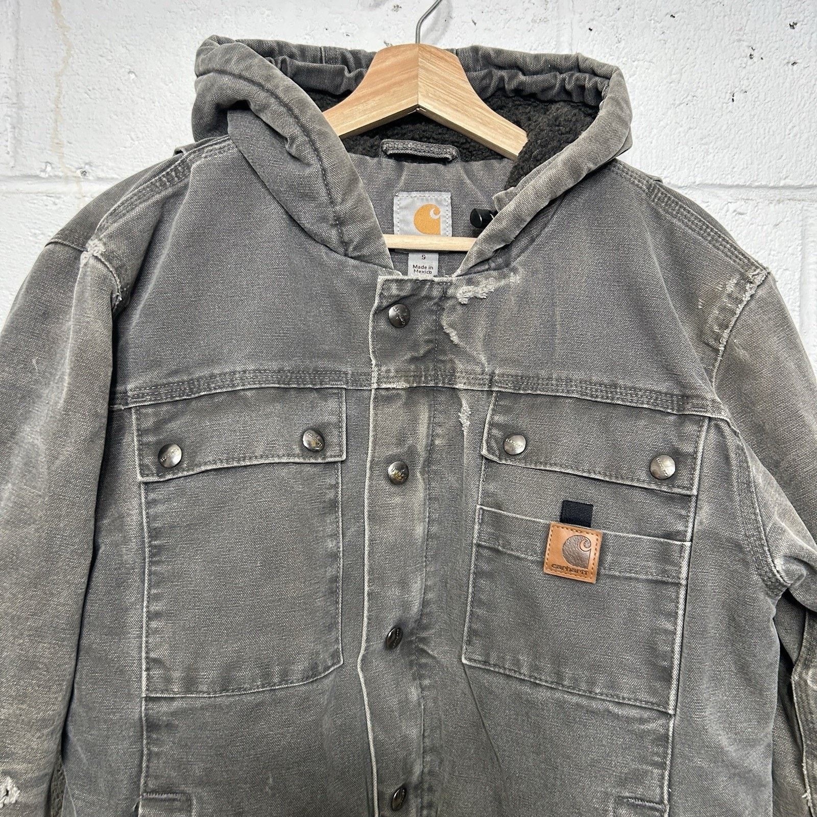 Carhartt Carhartt Sherpa-Lined Bartlett Hooded Jacket “Gravel Grey” Size US S / EU 44-46 / 1 - 3 Thumbnail