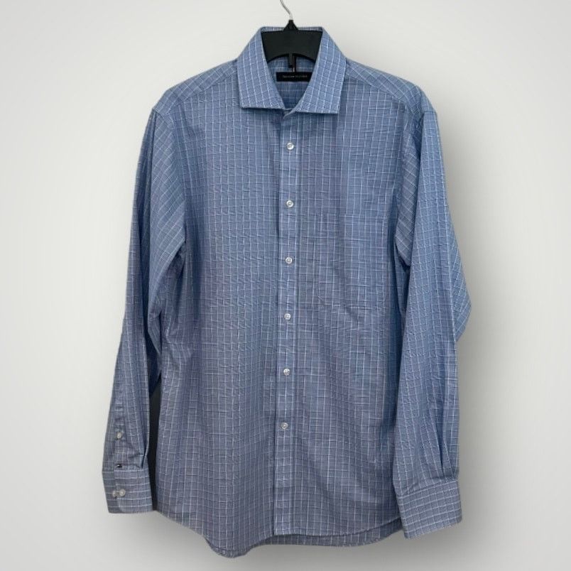 Tommy Hilfiger Tommy Hilfiger Men's Check Button-Down Shirt Medium Size US M / EU 48-50 / 2 - 2 Thumbnail