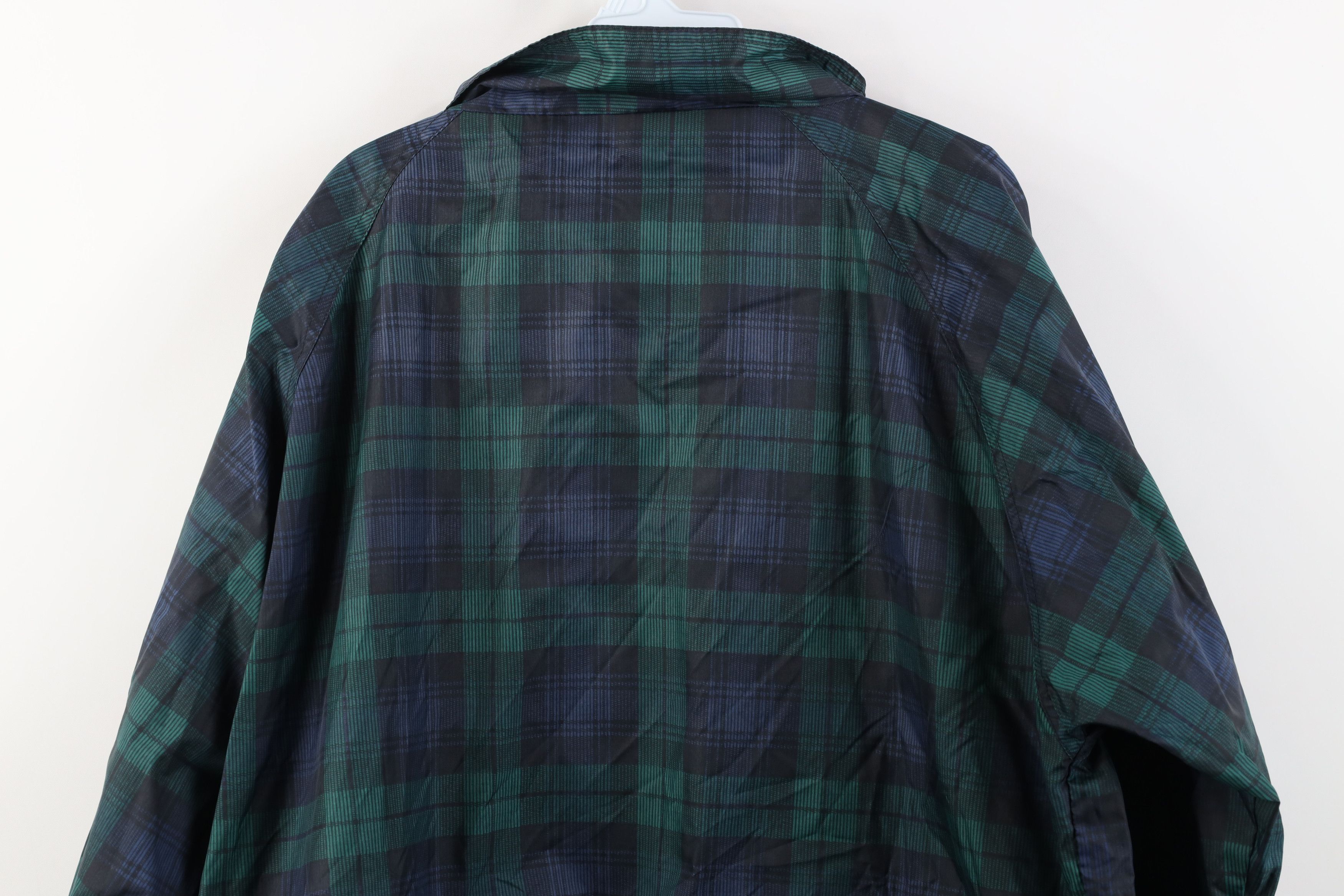 Vintage Vintage 90s Streetwear Fit Full Zip Windbreaker Jacket Plaid Size US XL / EU 56 / 4 - 14 Thumbnail