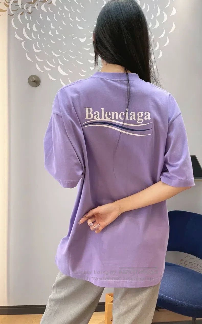 Balenciaga Balenciaga Wave Coke Embroidered Logo Short Sleeve T-Shirt Size US S / EU 44-46 / 1 - 8 Thumbnail
