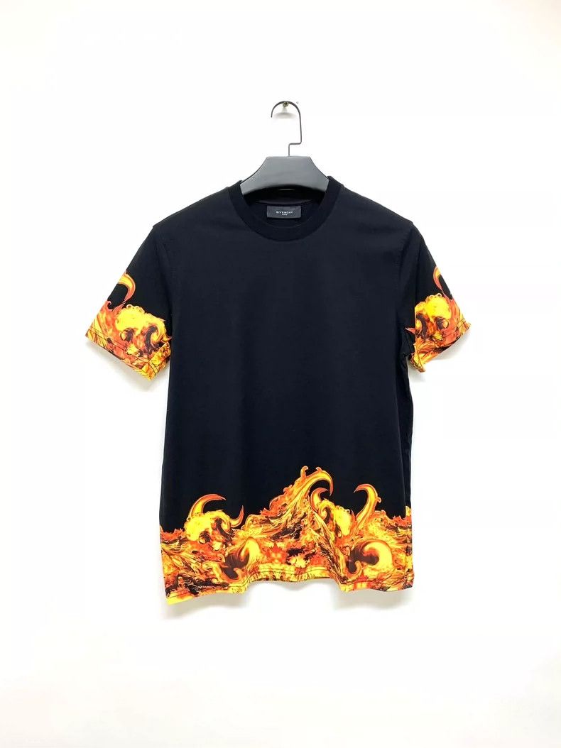Givenchy givenchy black short sleeve flame shirt-dmc Size US M / EU 48-50 / 2 - 1 Thumbnail
