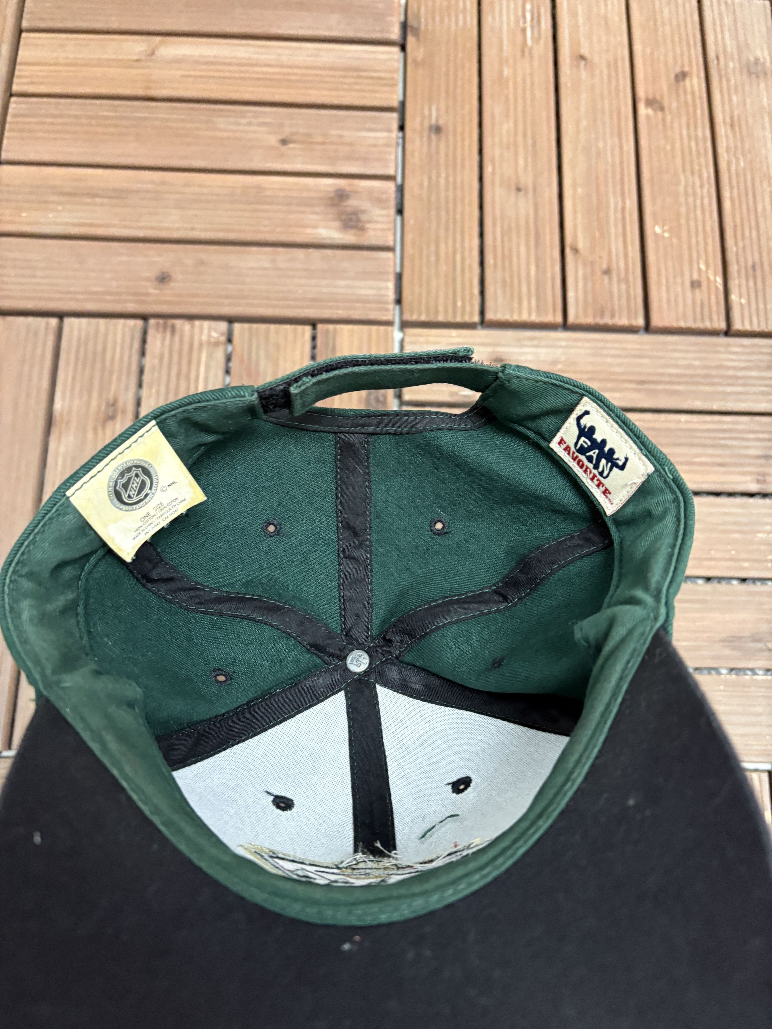 Vintage Minnesota Wild Vintage Green Strap Back Hat Cap Size ONE SIZE - 6 Thumbnail