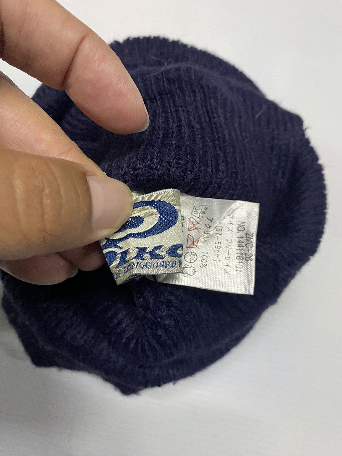 Japanese Brand Piko Embroidery Beanie Hat Size ONE SIZE - 4 Thumbnail