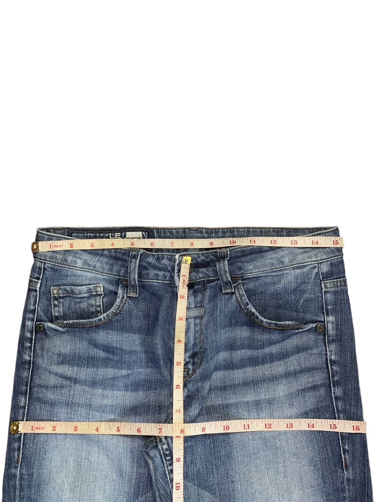Designer × Marithe + Francois Girbaud Vintage Girbaud Faded Wash Distressed Slim Jeans Size 30" / US 8 / IT 44 - 12 Thumbnail