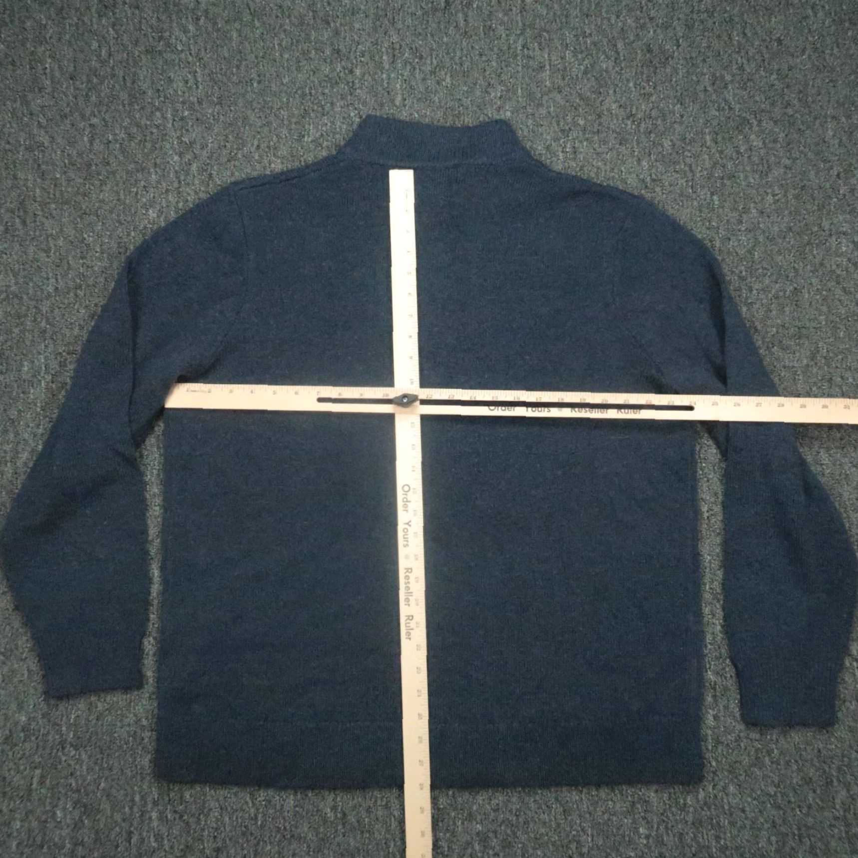 Pendleton Pendleton Sweater XL Blue Washable Wool Quarter Zip Long Sleeve Casual Mens Size US XL / EU 56 / 4 - 6 Thumbnail