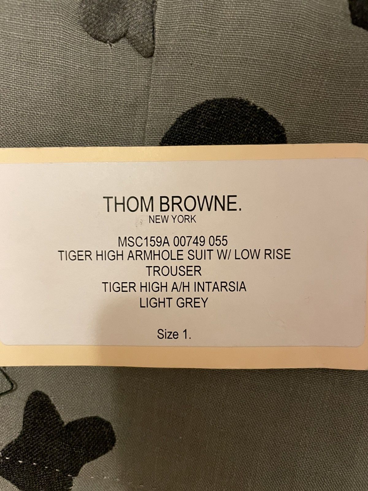 Thom Browne SS16 Runway Tiger Suit Size 40R - 11 Thumbnail