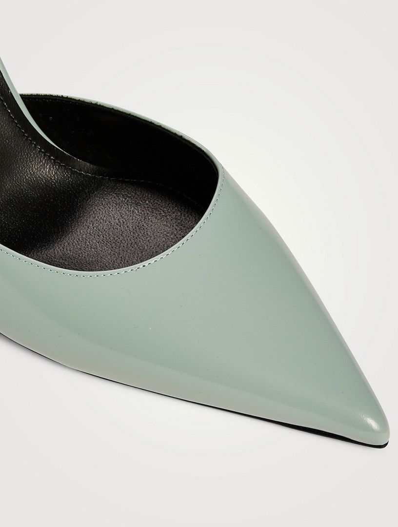 Givenchy o1srvl11e1224 Leather Pumps With Stockings in Green Size US 11 / IT 41 - 4 Thumbnail