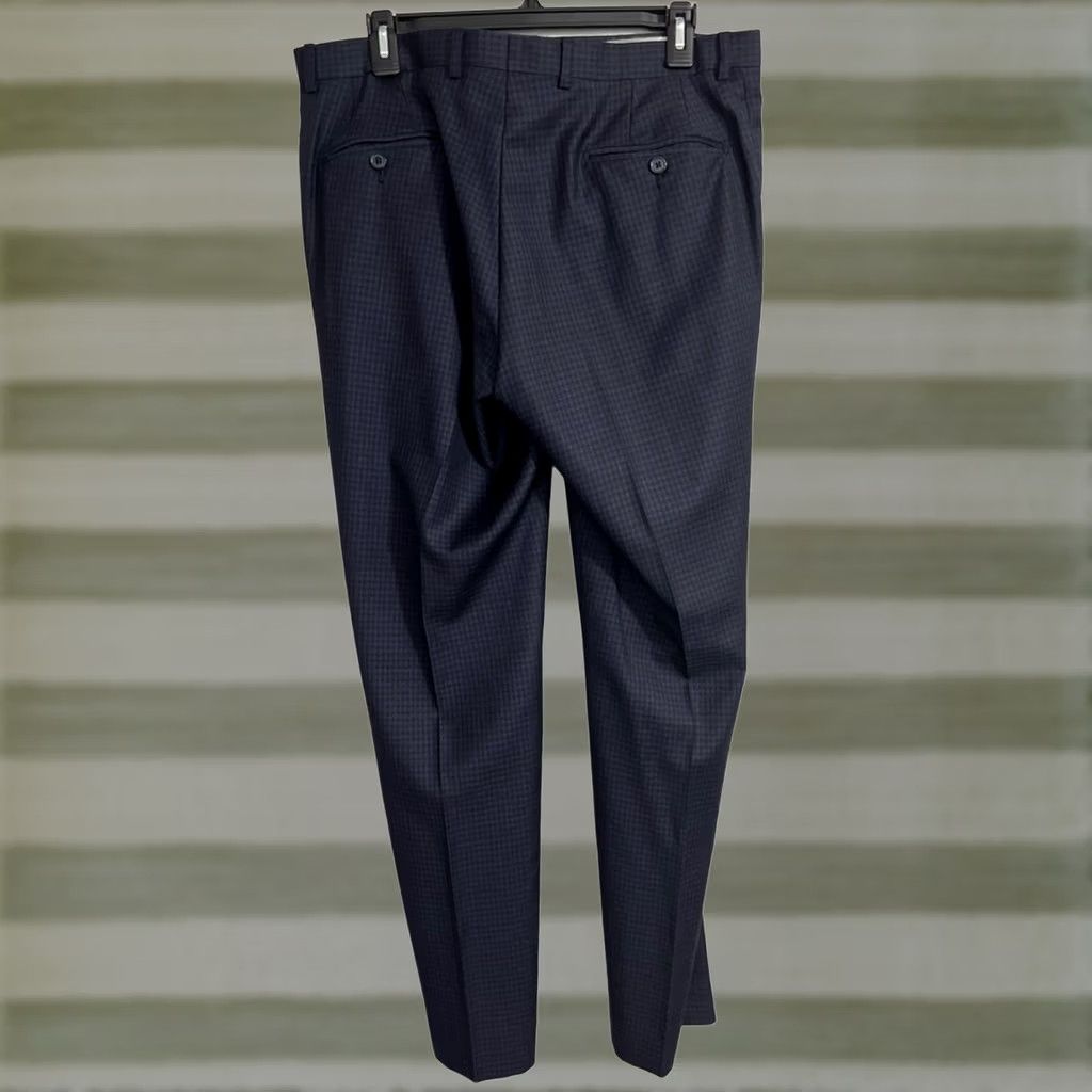 ELLIATT Piattelli Dress Pants NavyBlue Plaid 34 Regular 30 Inseam Men’s Eliot Shirt? Size US 34 / EU 50 - 1 Thumbnail