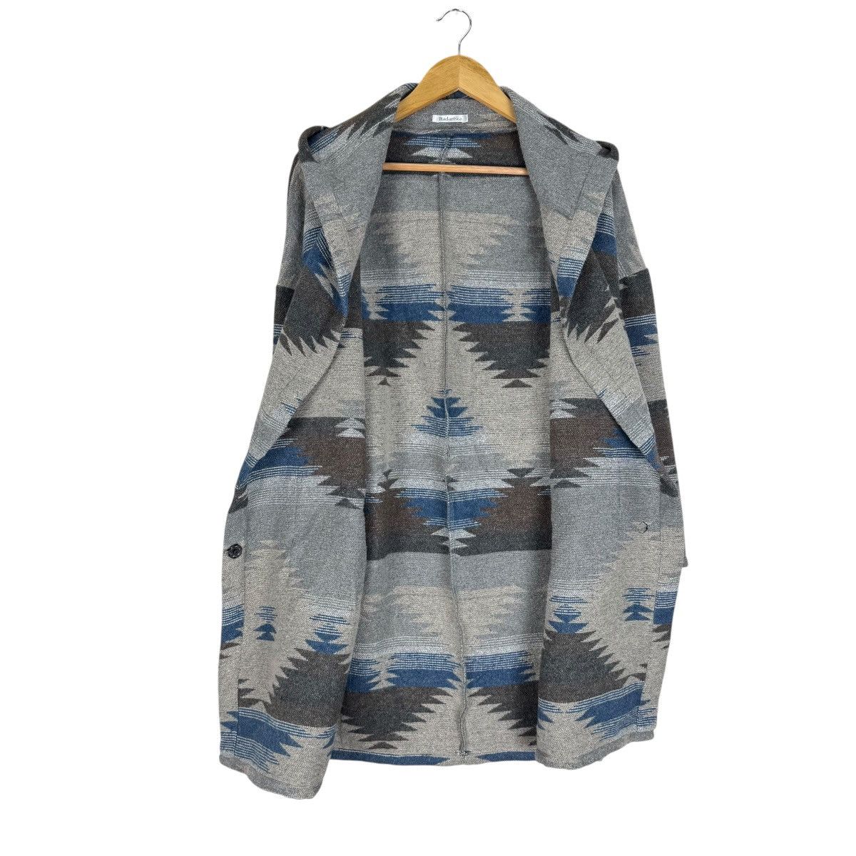 Native ☀️RADRISTA NAVAJO AZTEC HOODIE LONG JACKET LIKE PENDLETON Size M / US 6-8 / IT 42-44 - 6 Thumbnail