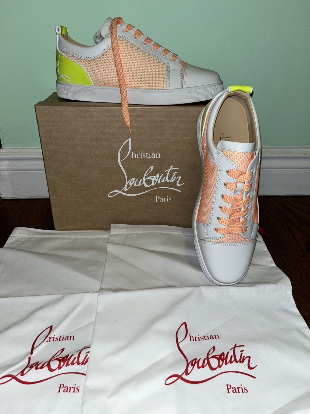 Christian Louboutin NIB $1095 Christian Louboutin Fun Louis Junior Sneakers Size US 10.5 / EU 43-44 - 1 Thumbnail