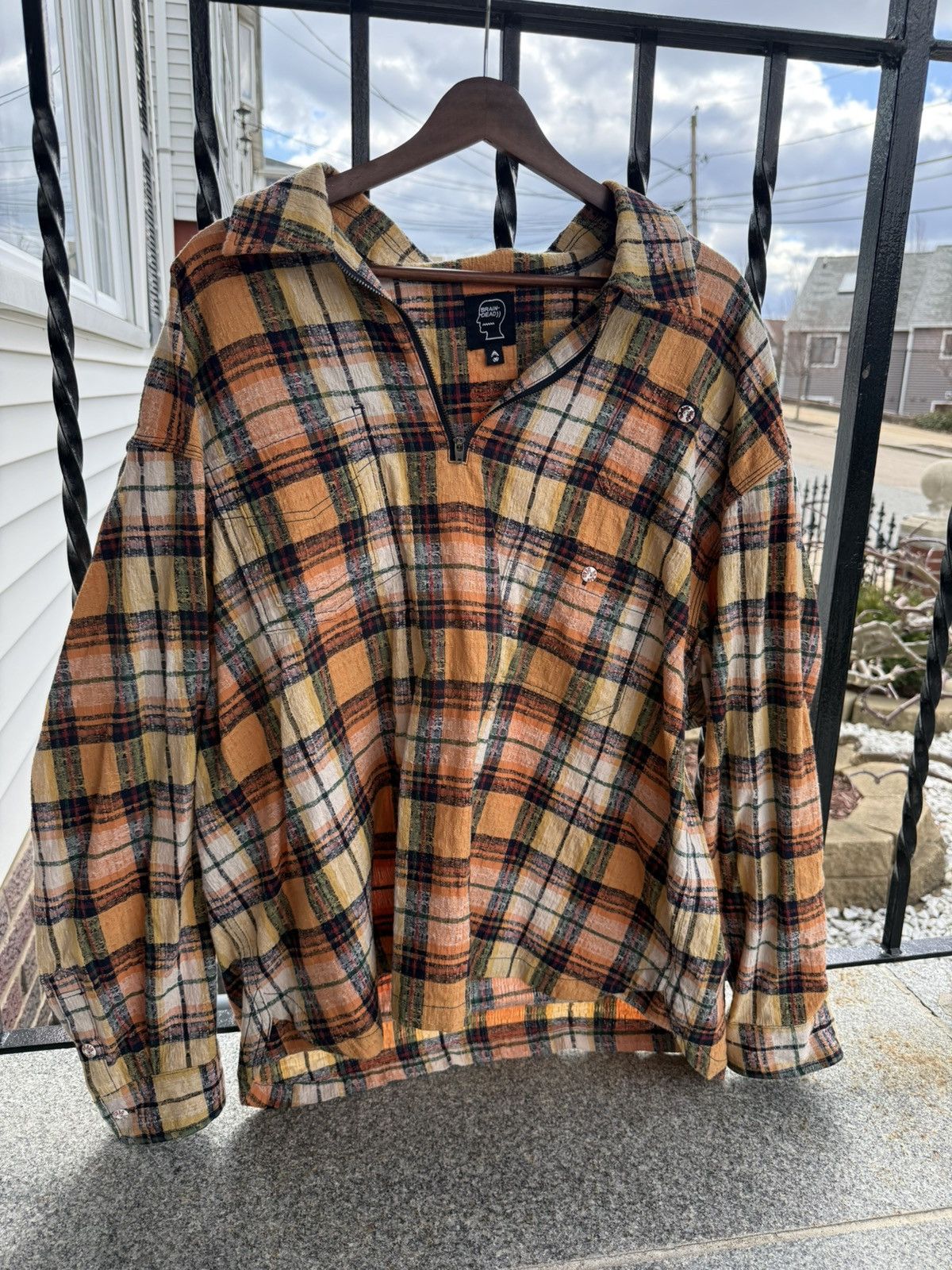 Brain Dead Crazy Rare Brain Dead Shirt Button Zip Flannel Size US S / EU 44-46 / 1 - 6 Thumbnail