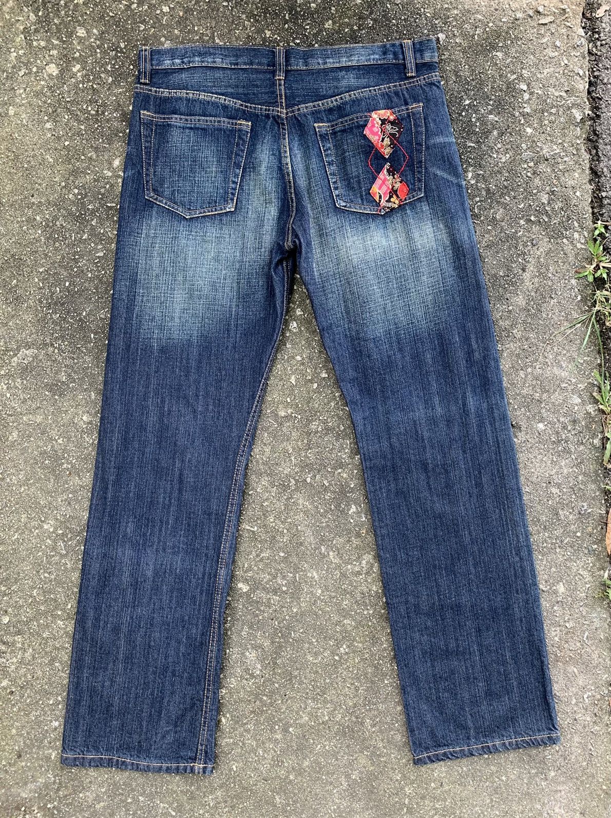 Takeo Kikuchi Vintage Takeo Kikuchi Patchwork Denim Jeans Pants Size US 35 - 4 Thumbnail