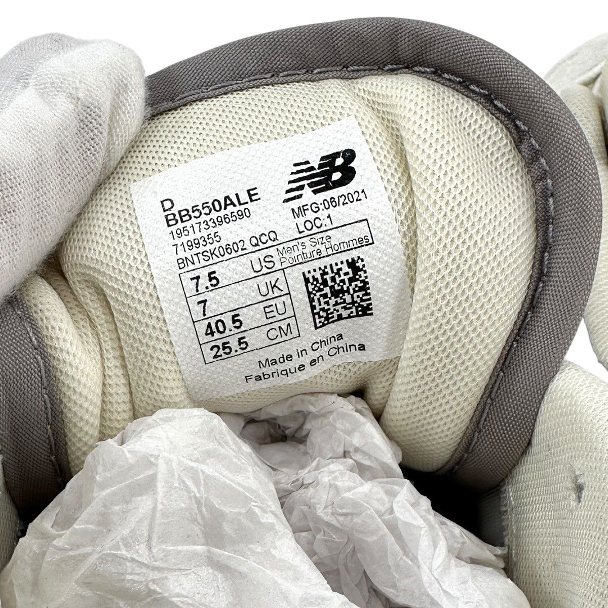 Aime Leon Dore × New Balance ALD 550 White & Gray Lowtop Leather Sneakers Size US 7.5 / EU 40-41 - 8 Thumbnail