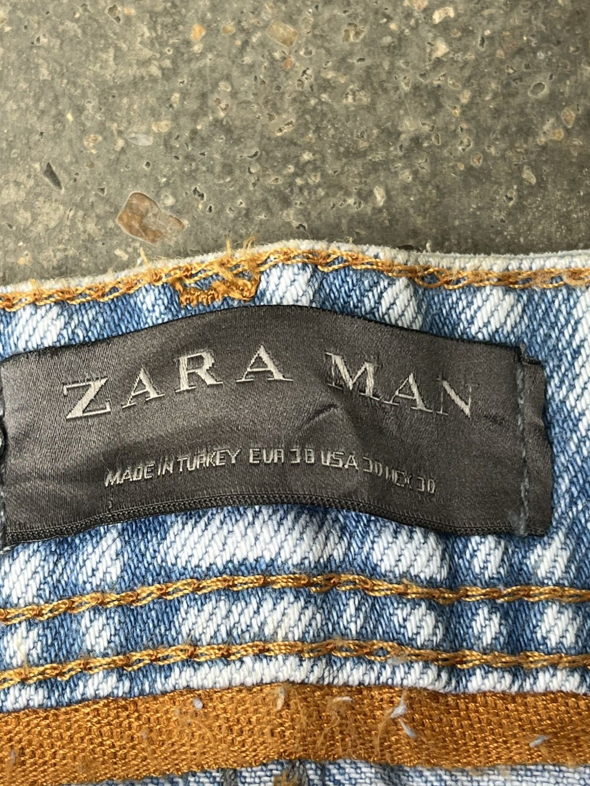 Zara VINTAGE ZARA MAN DENIM DISTRESSED STYLE Size US 34 / EU 50 - 9 Thumbnail
