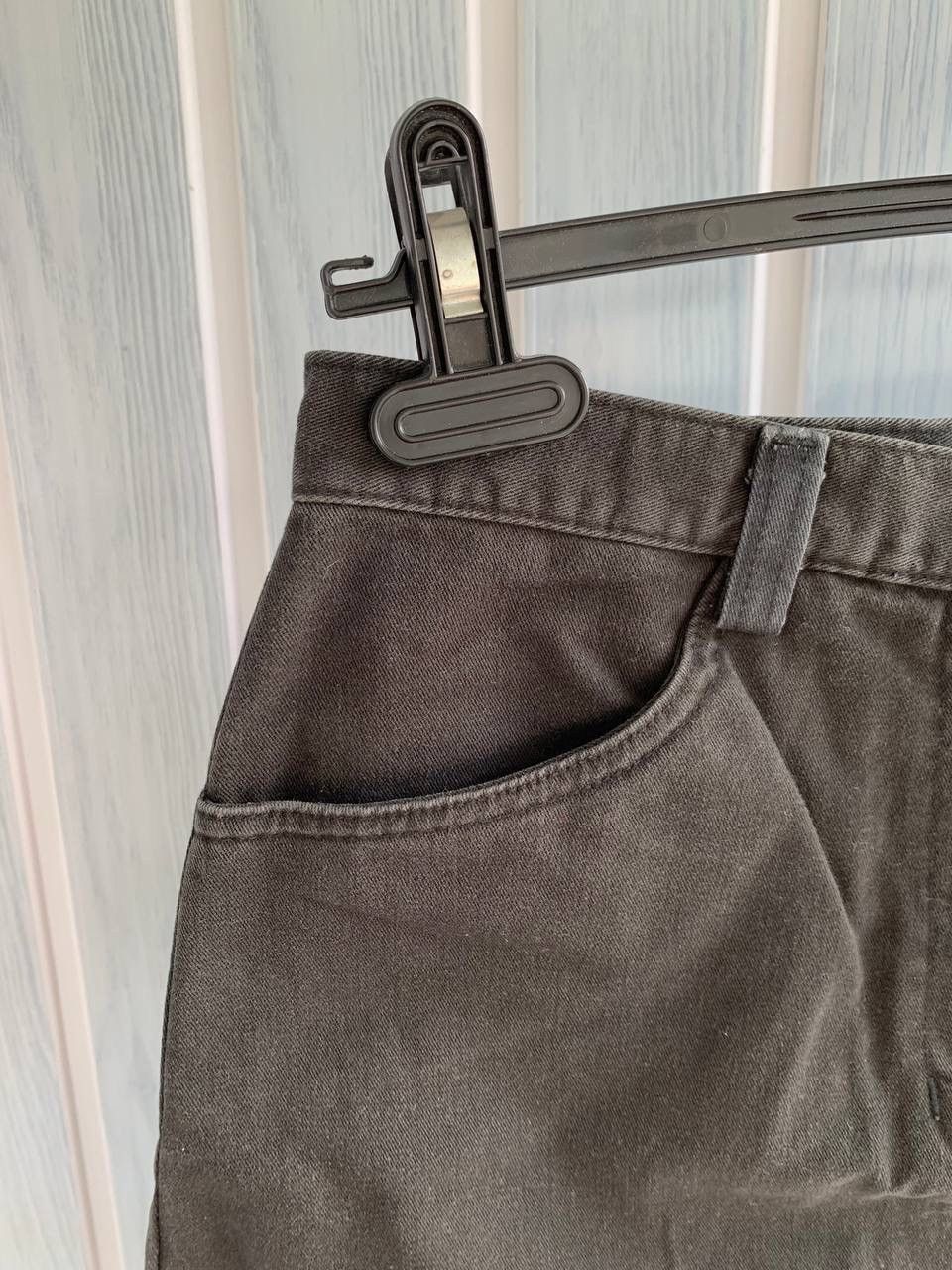 Stussy × Vintage Vintage Stussy Women Black Cotton Pockets Faded Midi Skirt Size 29" - 20 Thumbnail