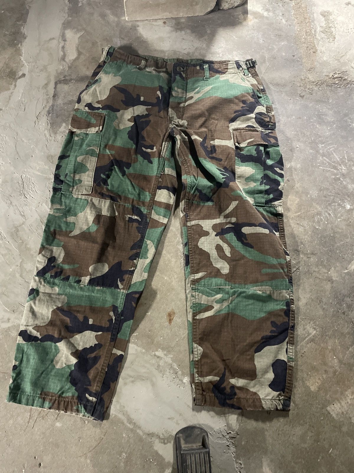 Vintage Camo Pants Size US 35 - 2 Thumbnail
