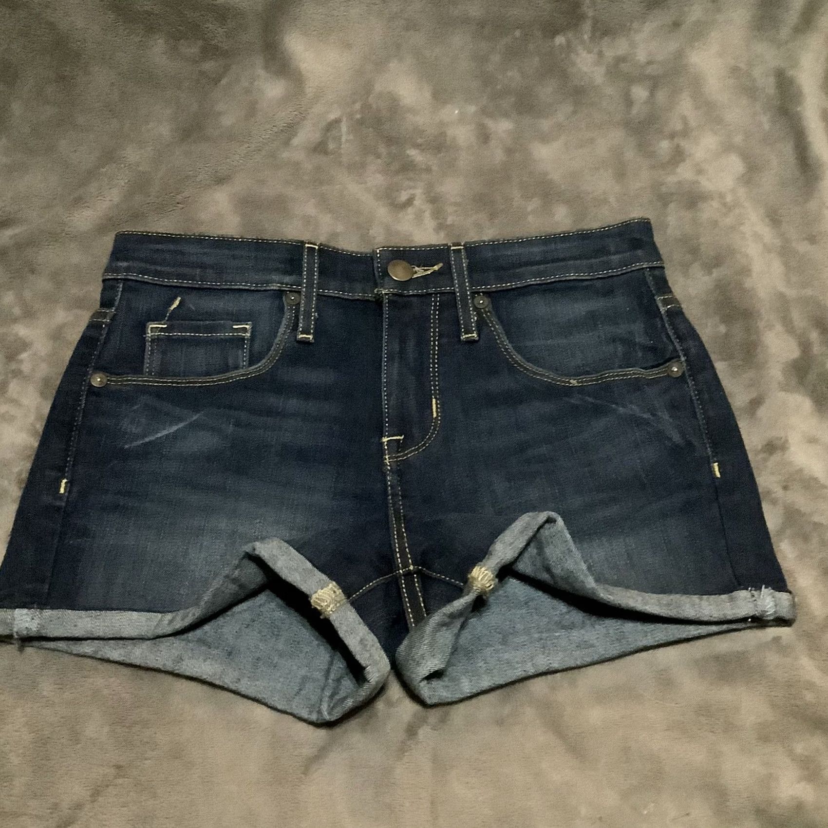 Mossimo Mossimo Shorts Womens 00 Denim Power Stretch Rolled Hem Waist 24” Blue Non smoking Excellent condition Boyfriend Stretch Jeans Pediatric? Size 24" / US 00 / IT 34 - 2 Thumbnail