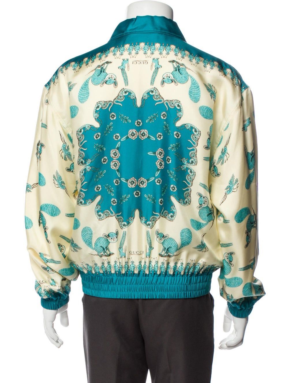 Gucci GUCCI Freya Hartas Silk Silk Bomber Jacket 44 Size US S / EU 44-46 / 1 - 13 Thumbnail