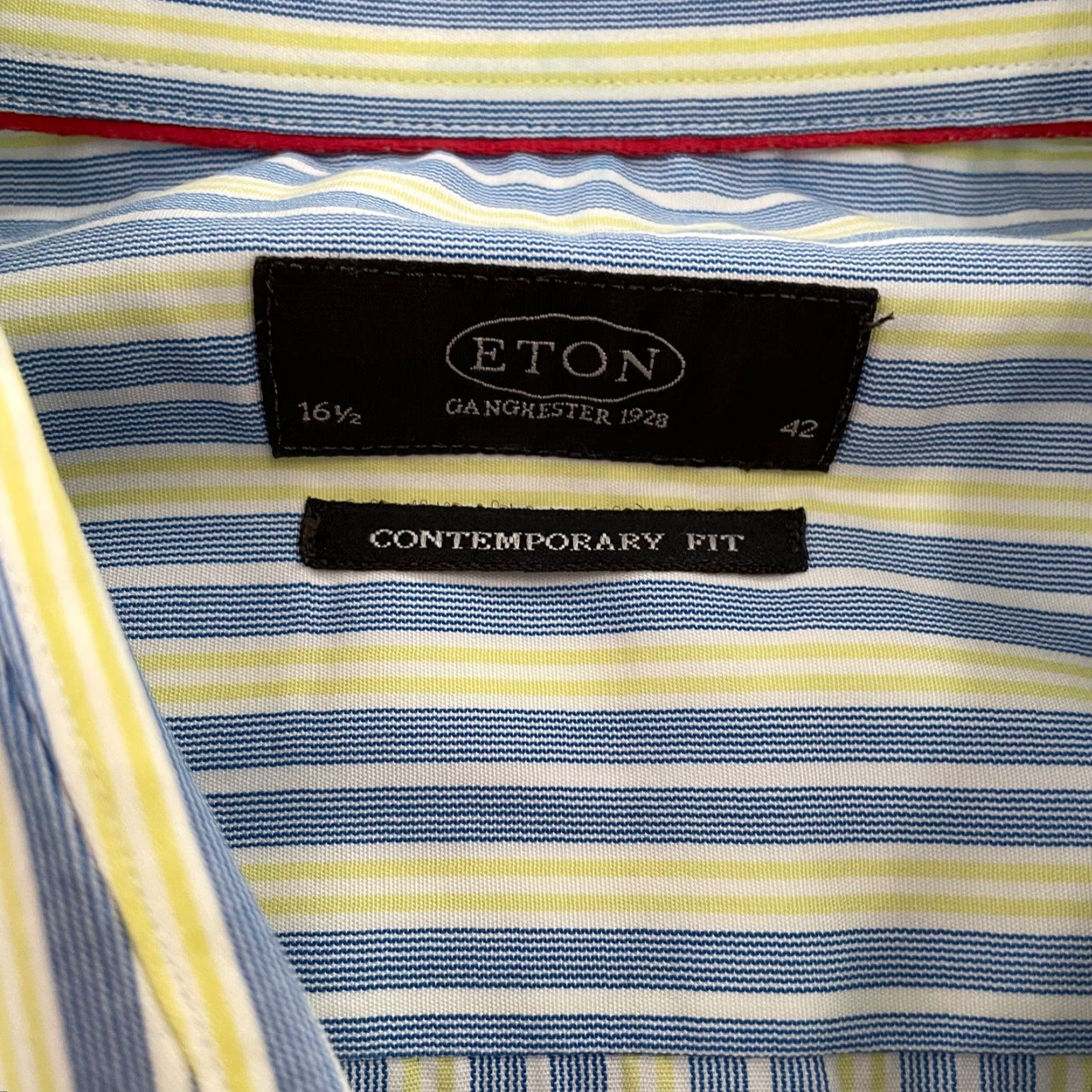 Eton VINTAGE Eton Dress Shirt Men 16.5 Blue Stripe Long Sleeve Button Up Business Casual Formal Size US L / EU 52-54 / 3 - 6 Thumbnail