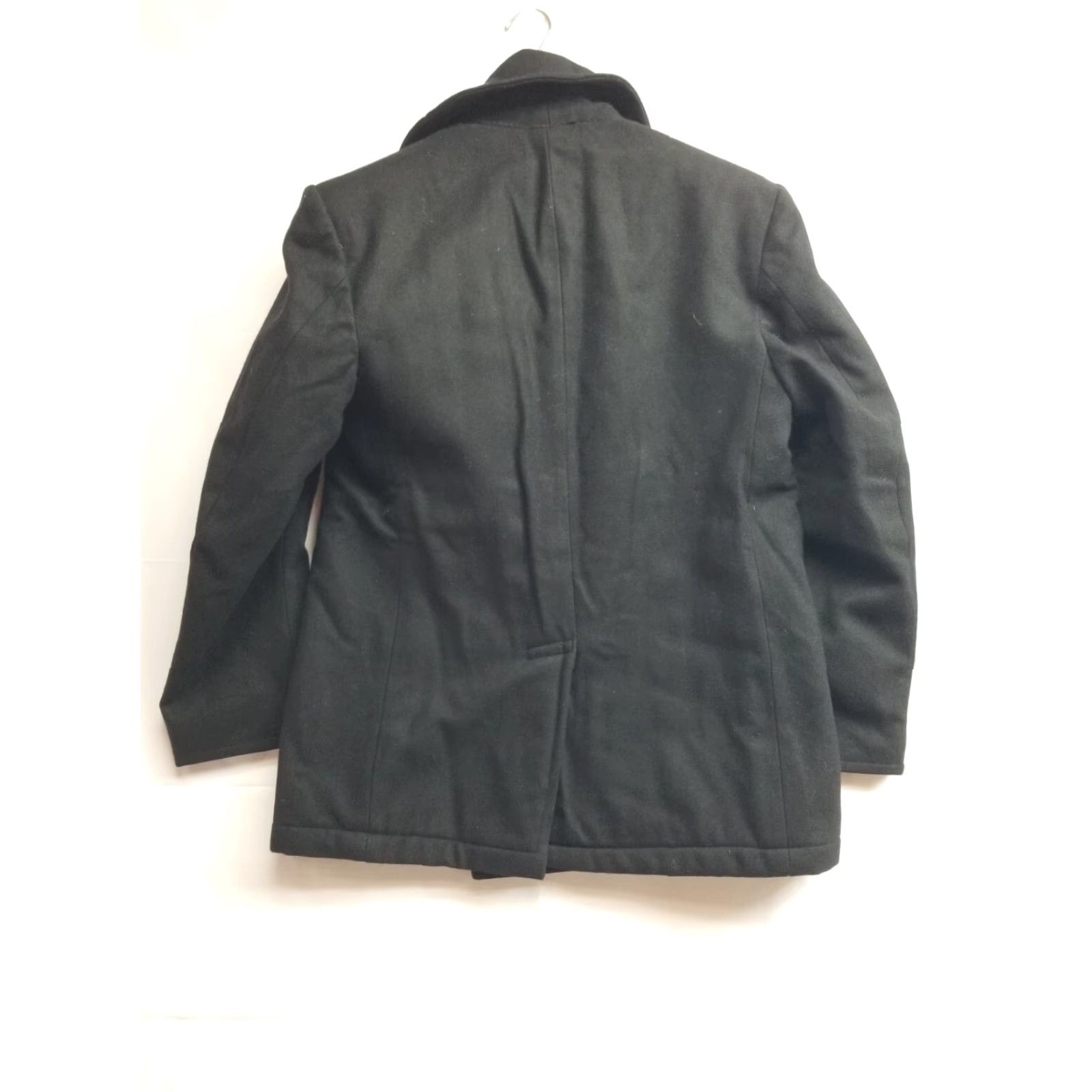 Vintage Defense Logistics Agency Men Overcoat Coat Wool Black 40S Lined Nylon Dry Clean Only Regular Modern Outdoor 40 Chest Mens Size US XXS / EU 40 - 2 Thumbnail