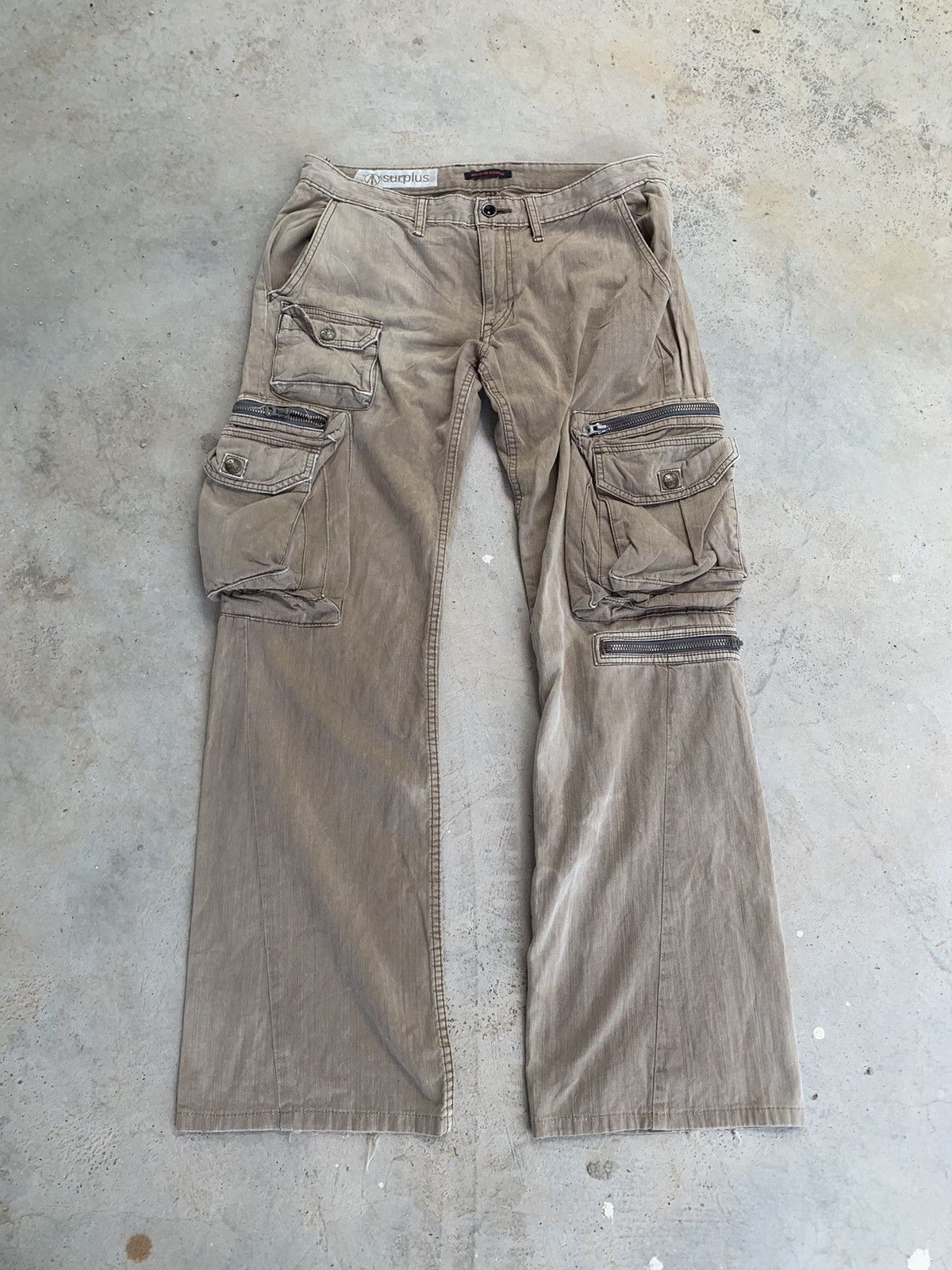 Japanese Brand Sunfaded Surplus Cargo Pants Size US 32 / EU 48 - 1 Thumbnail