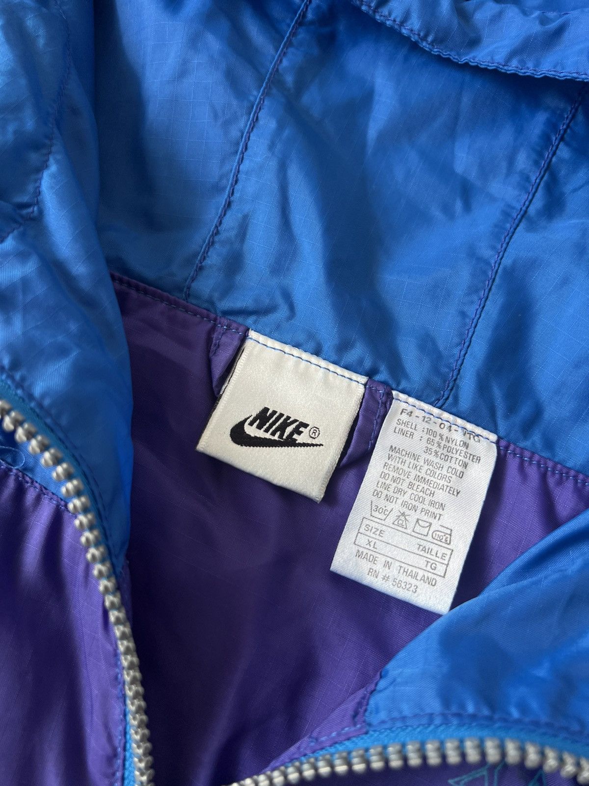 Nike ‼️VINTAGE NIKE 80s BIG LOGO ARCHIVAL WINDBREAKER JACKET‼️ Size US XL / EU 56 / 4 - 6 Thumbnail