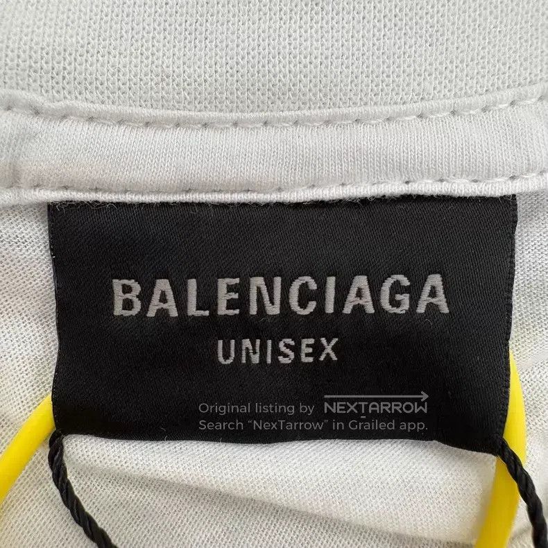 Balenciaga Balenciaga White Rainbow Printed Letter Half Sleeve Size US M / EU 48-50 / 2 - 3 Thumbnail
