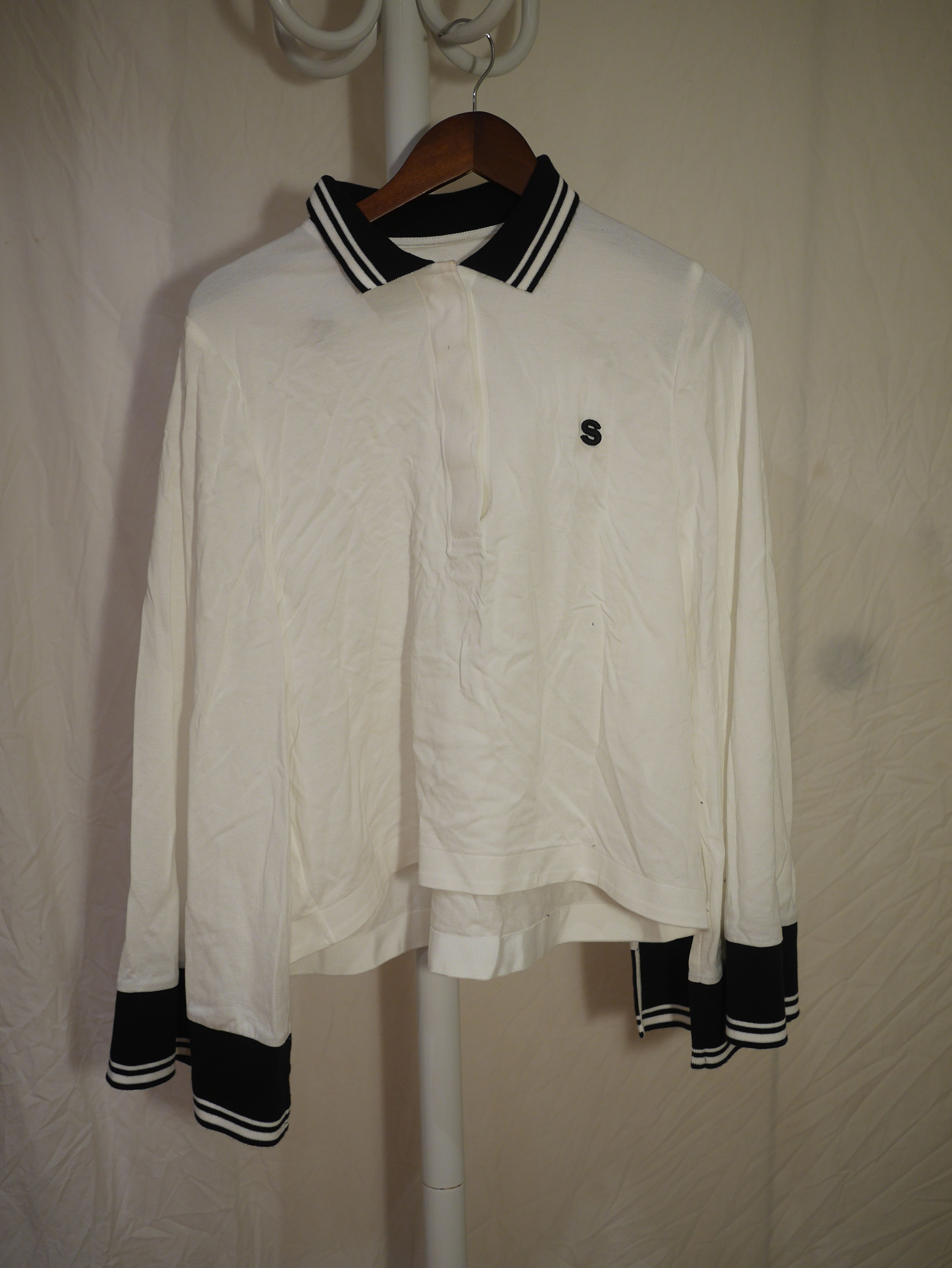 Sacai SACAI S LOGO PIQUE POLO CAPE SHIRT Size M / US 6-8 / IT 42-44 - 2 Thumbnail