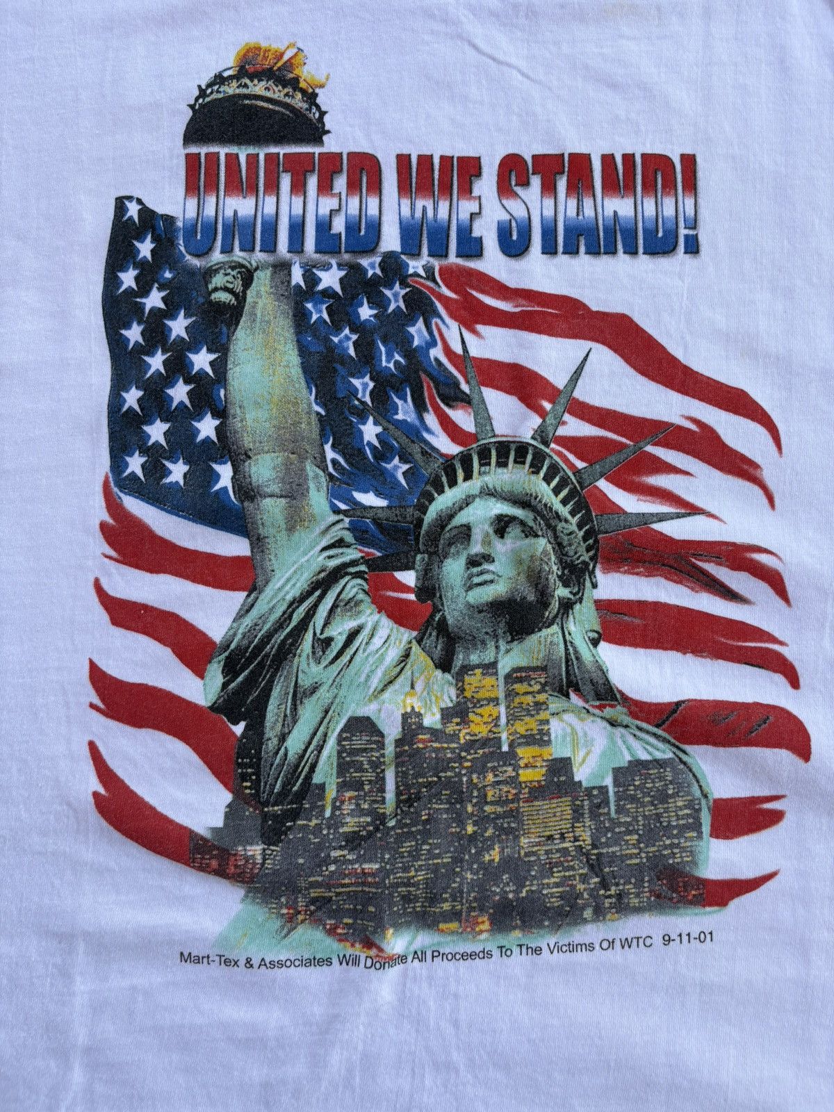 Other Vintage 2001 9/11 WTC United We Stand Charity Tee L Size US L / EU 52-54 / 3 - 2 Thumbnail