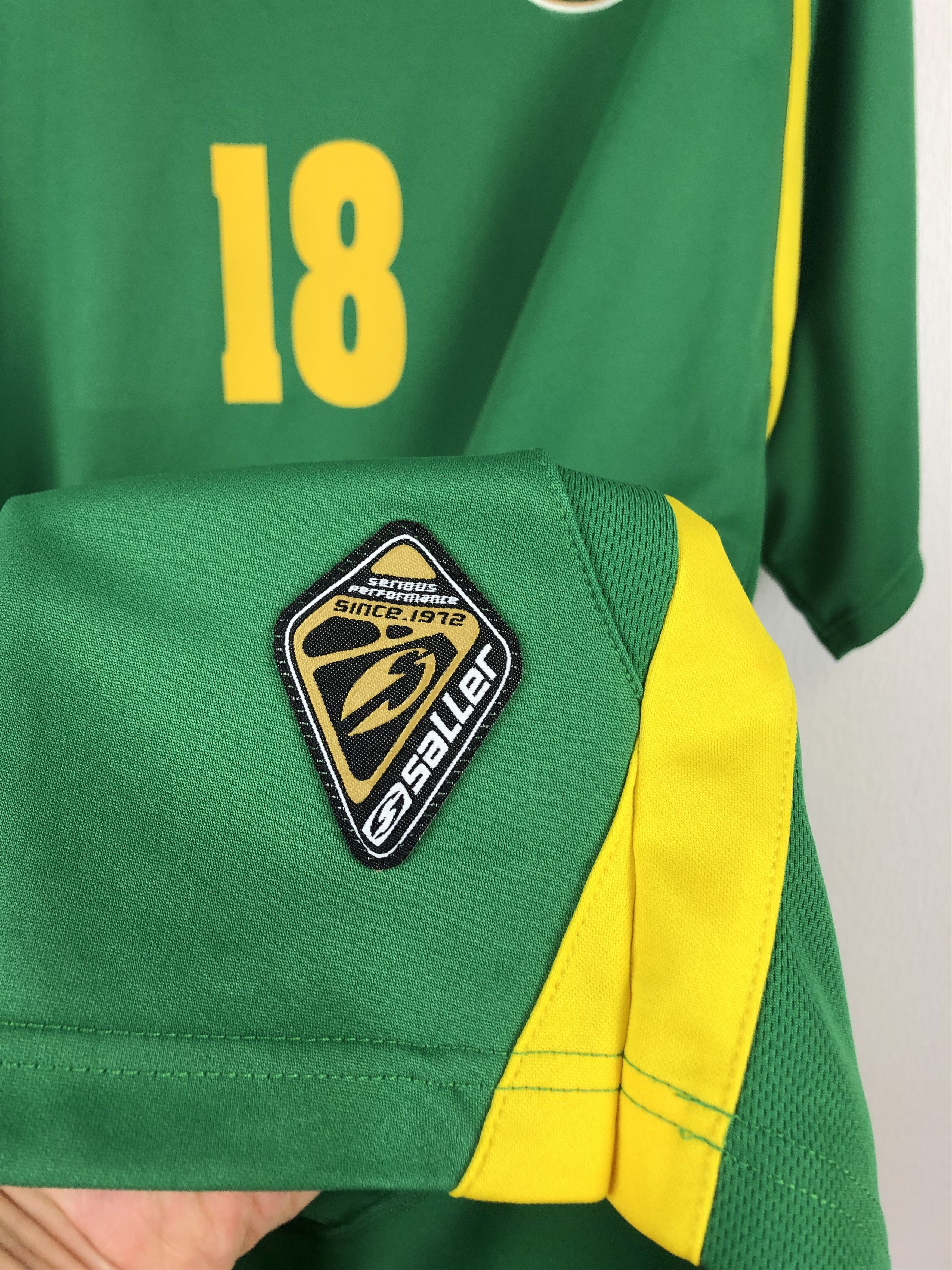 Vintage Lithuania football shirt 2007 #18 Player Issue Jersey Rare Size US XL / EU 56 / 4 - 8 Thumbnail