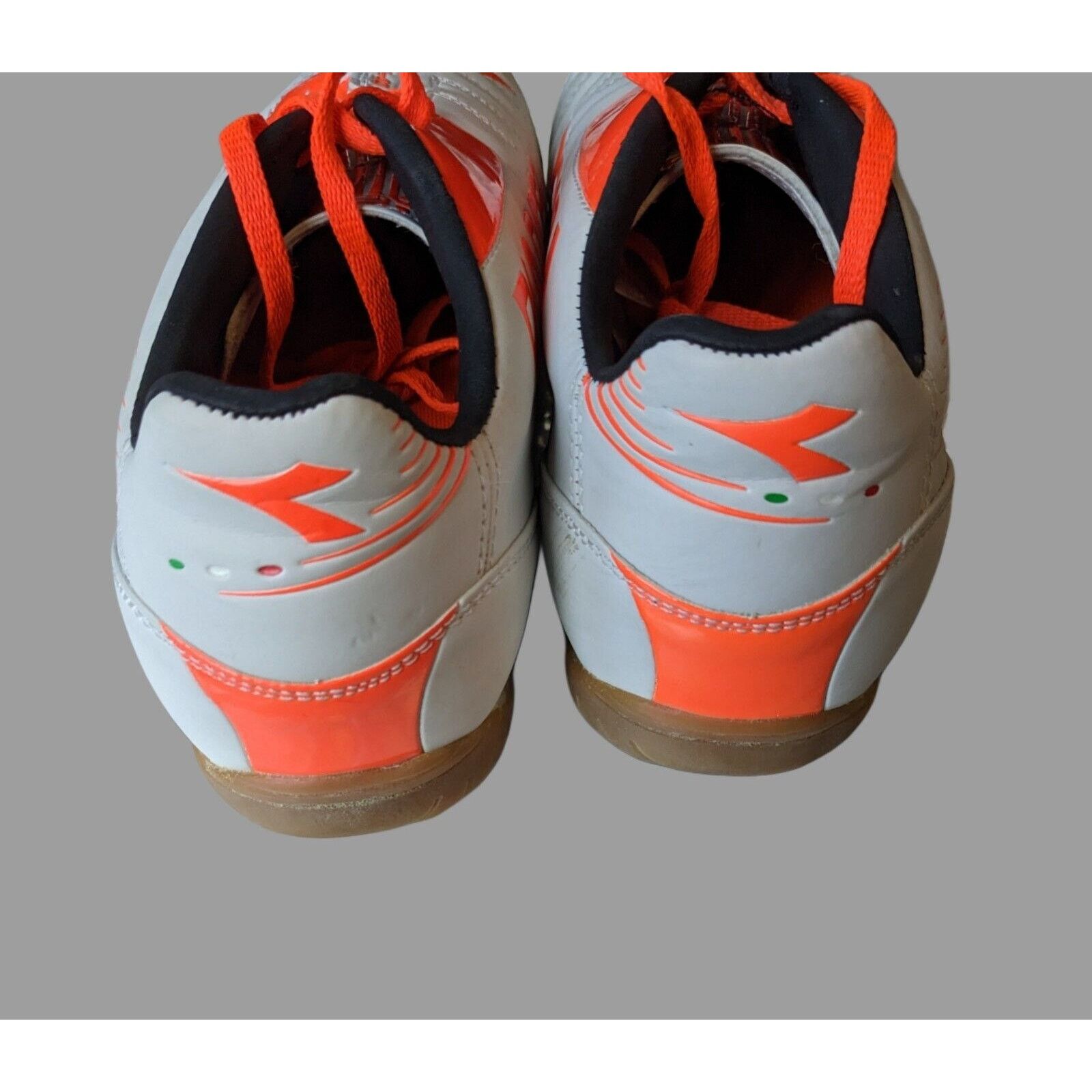 Diadora Diadora Indoor Soccer Shoes Men's 8. White with Orange. Size US 8 / EU 41 - 7 Thumbnail