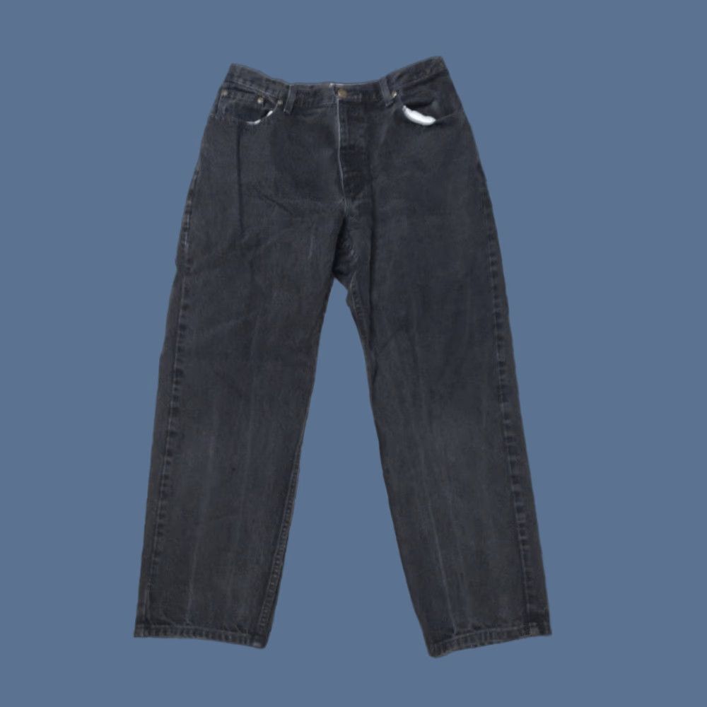 Vintage VINTAGE L.L. Bean Jeans Denim Black 14 Retro Women Relaxed Fit Pants Size 36" / US 14 / IT 50 - 1 Thumbnail